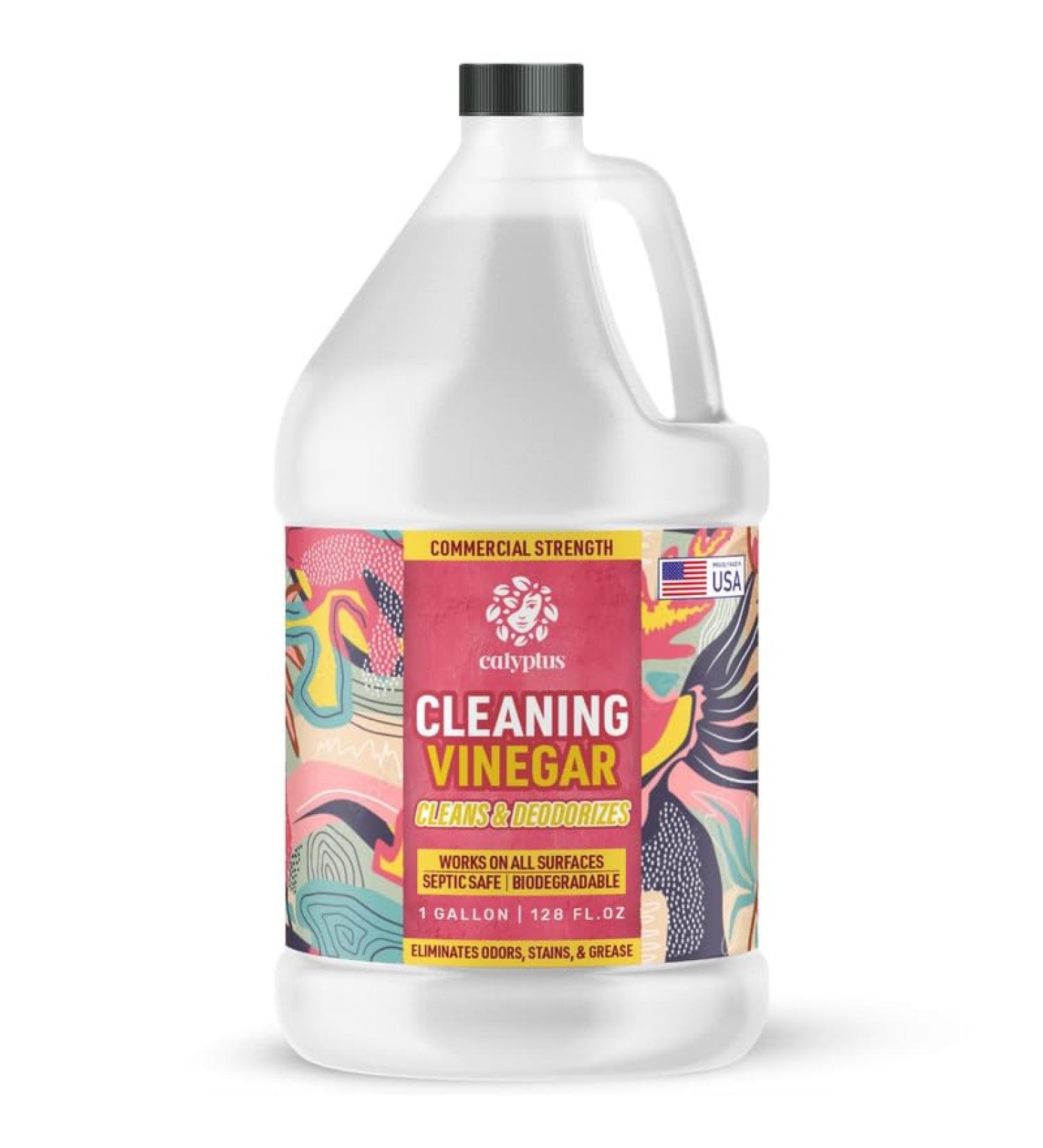 Calyptus Pure Cleaning Vinegar | All Purpose Household Cleaner | Indoor and Outdoor | 1 Gallon (Lavendar)