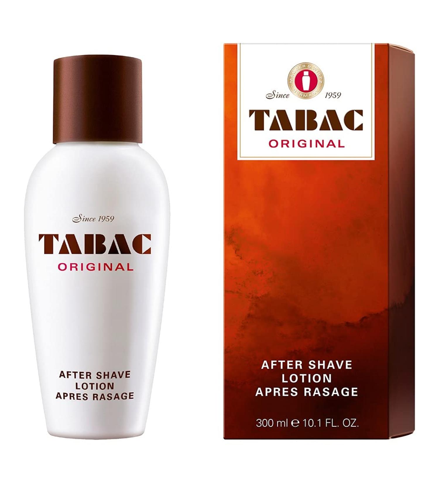 Tabac Original Aftershave Lotion 10.10 oz by Maurer & Wirtz | Refreshing Post-Shave Treatment - Buy Online on GoSupps.com