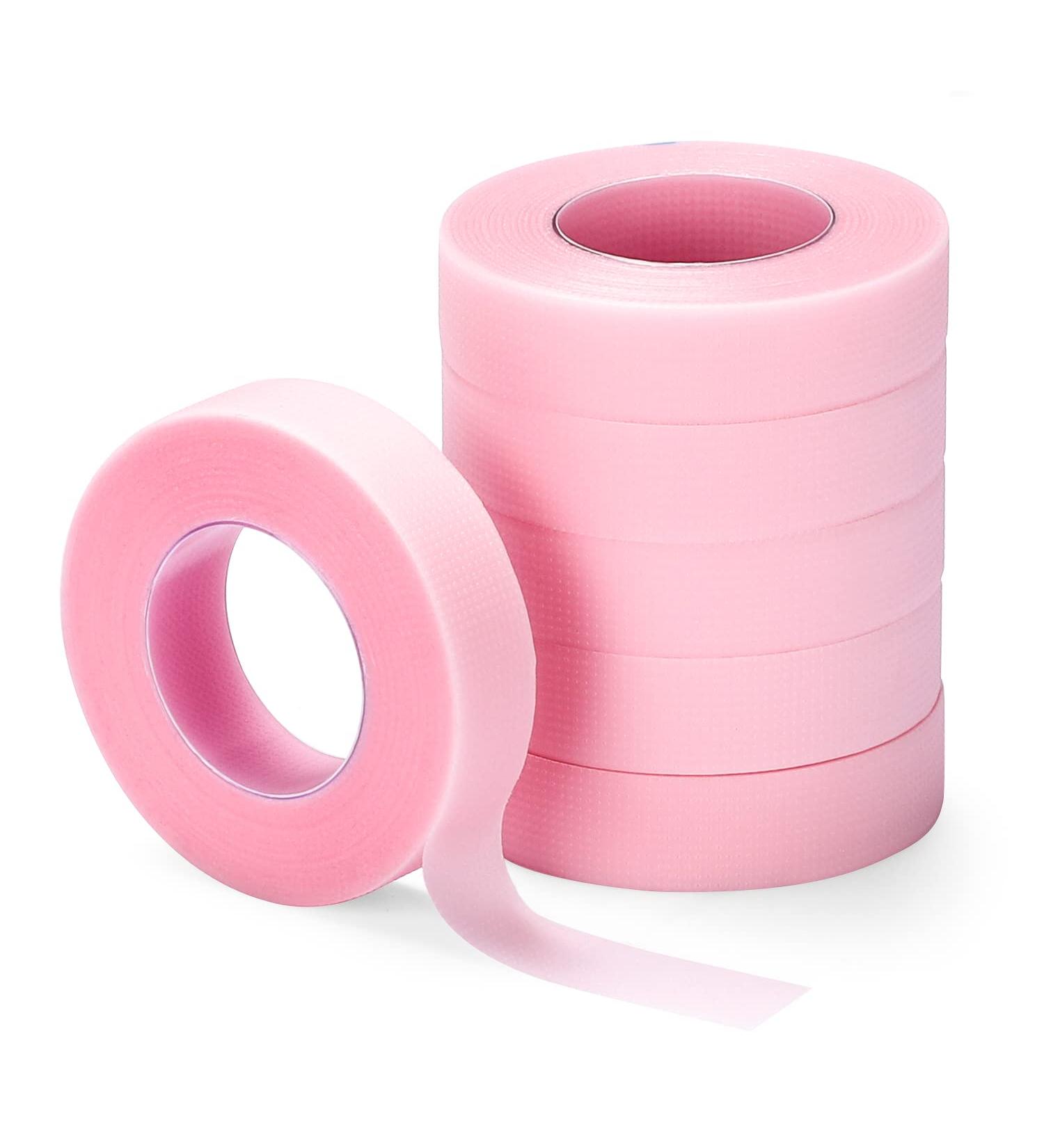 TEOYALL 6 Rolls PE Lash Extension Tapes - Breathable Adhesive for Salon Makeup (Pink) - Buy Online on GoSupps.com