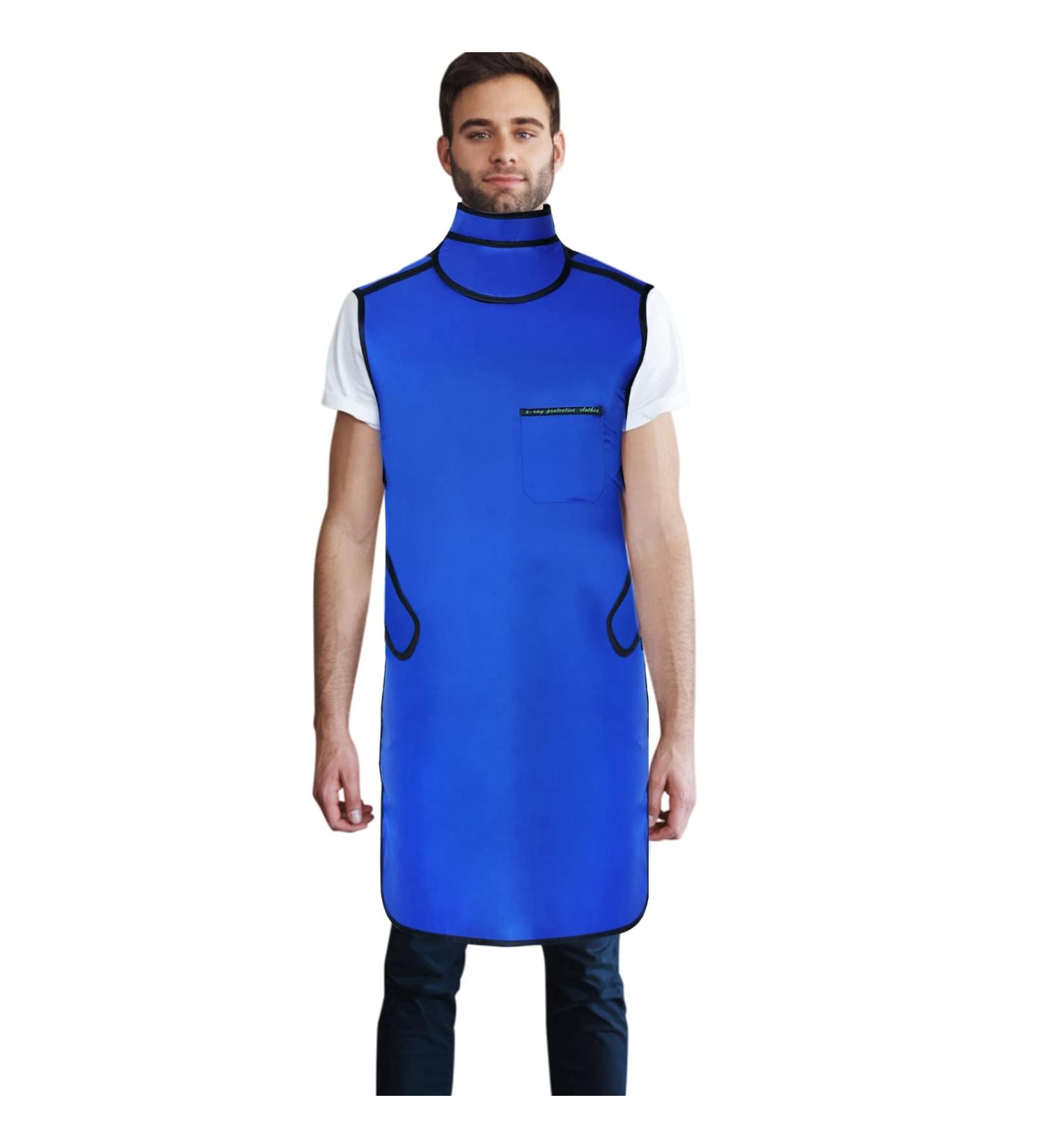 ANNWAH 0.5mmPb X-Ray Apron with Thyroid Shield Collar - Lightweight Dental Lead Apron in Blue - Buy Online on GoSupps.com
