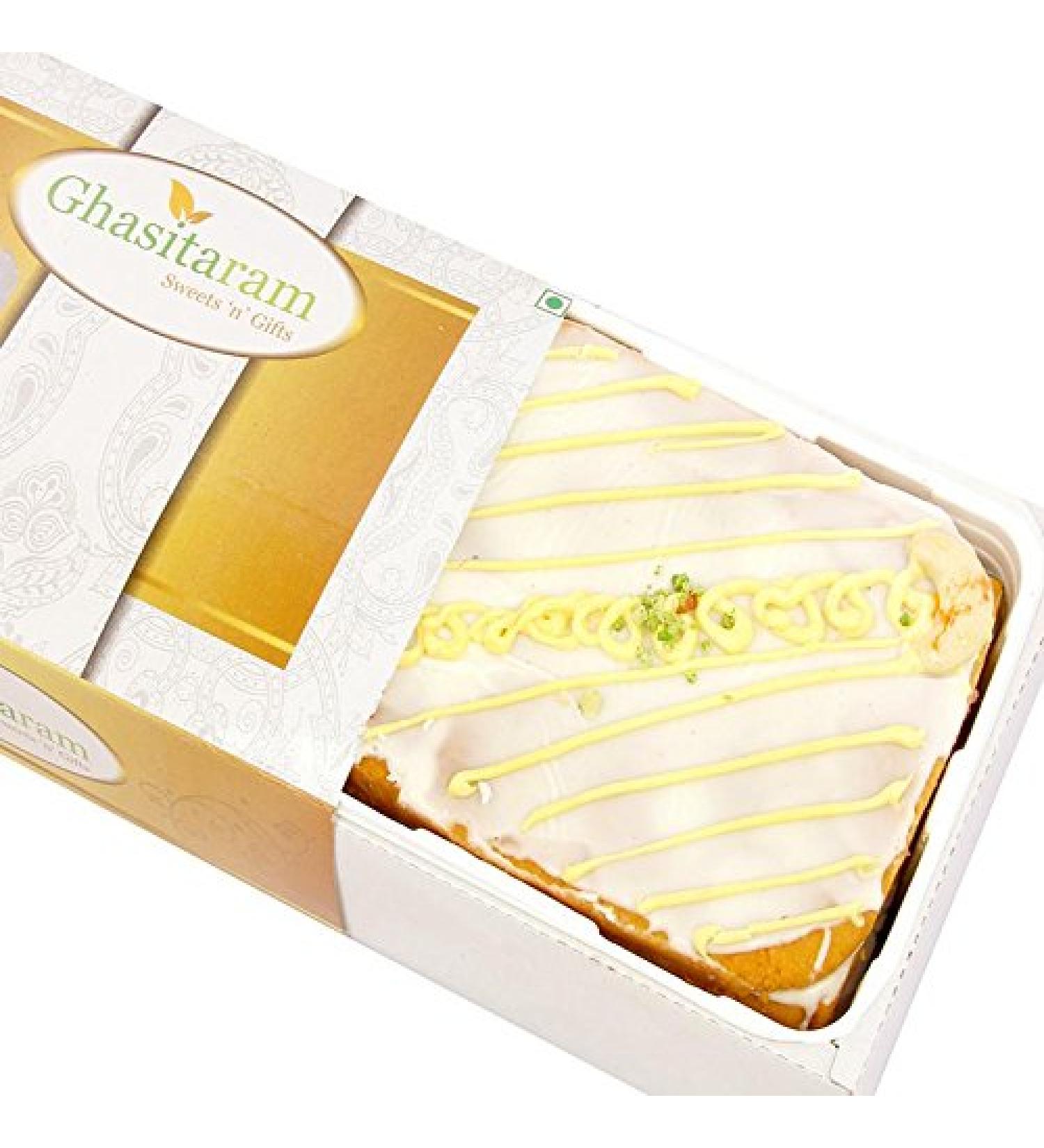 Ghasitaram Gifts Mango Irish Cake -250 Gms Valentine Gifts Mango Irish Cake -250 Gms - Buy Online on GoSupps.com
