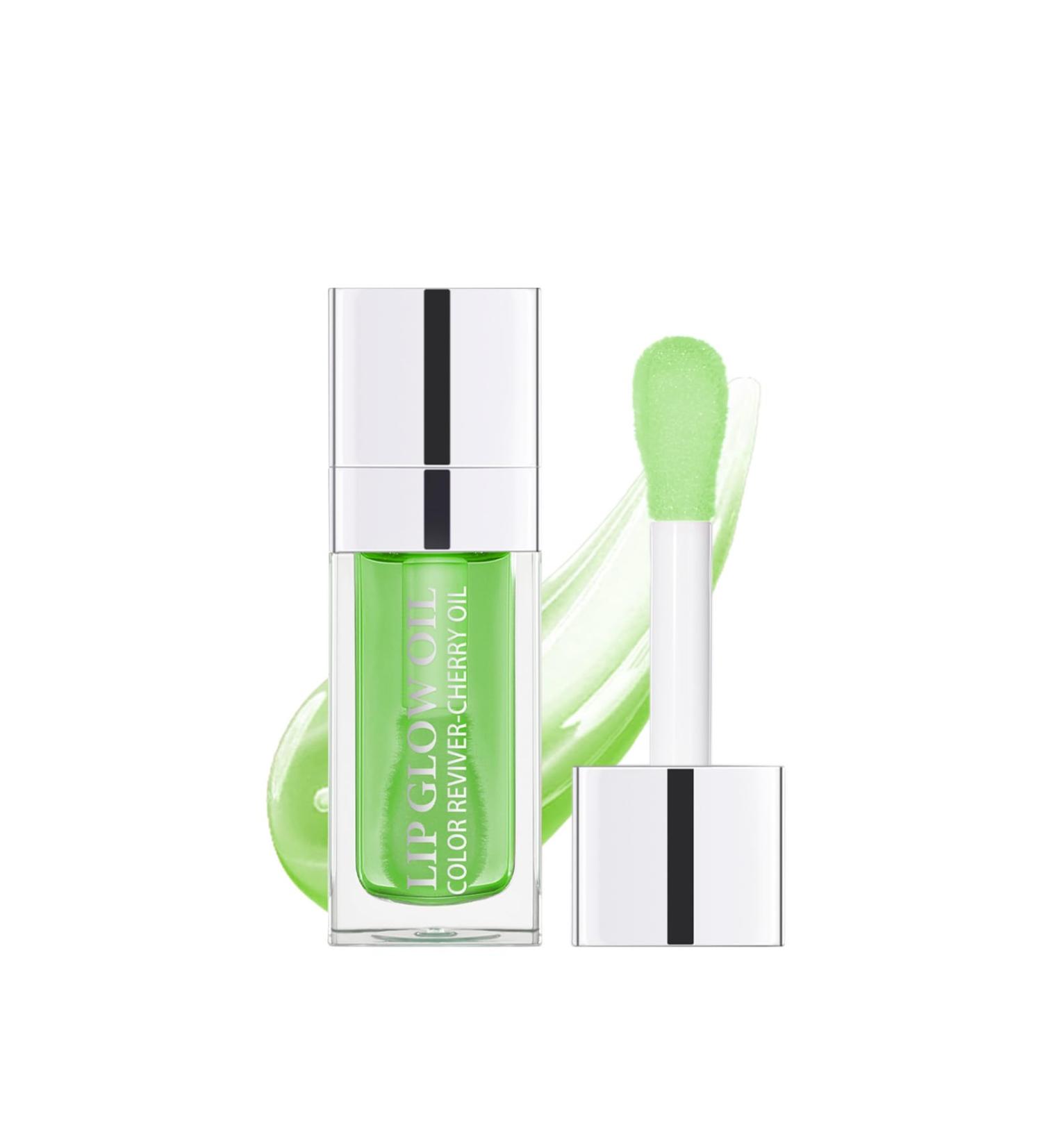 Plumping Lip Gloss - Moisturizing Glossy Lip Oil Tinted - Nourishing Hydrating Lip Glow Oil with Vitamin E - Lips Skin Care Lip Balm Long Lasting Clear Lipgloss Makeup (Green) 016 Green - Buy Online on GoSupps.com