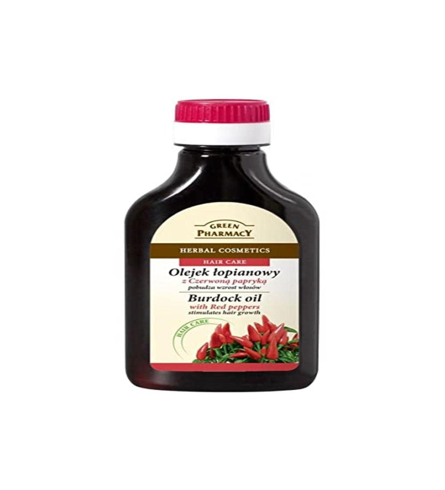 Elfa Pharm Natural Burdock-Root Oil with Red Peppers for Hair & Scalp Stimulates Hair Growth  3.38 Fluid Ounce