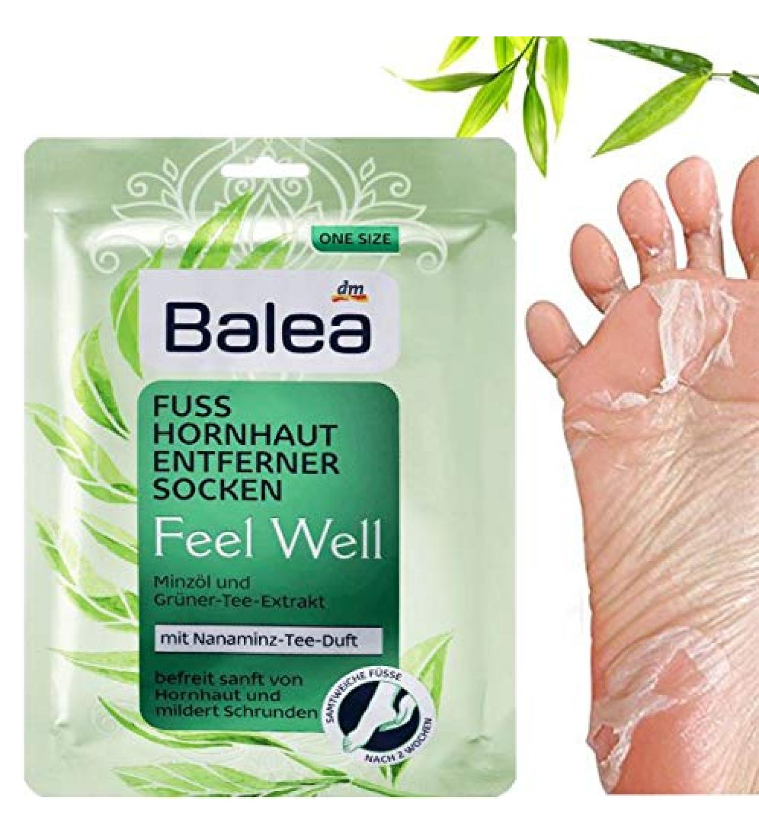 Balea Callus Remover Socks - Effective Callus Removal | 1 Pair (2 Pieces) for Soft Smooth Feet - Buy Online on GoSupps.com
