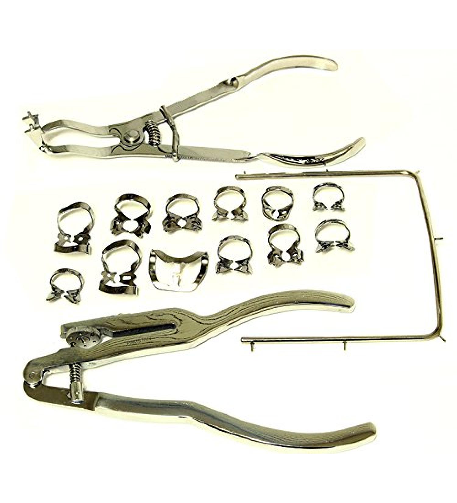 BDeals 15 Pieces Dental Rubber Dam Kit of Surgical Instruments Set by Life gears