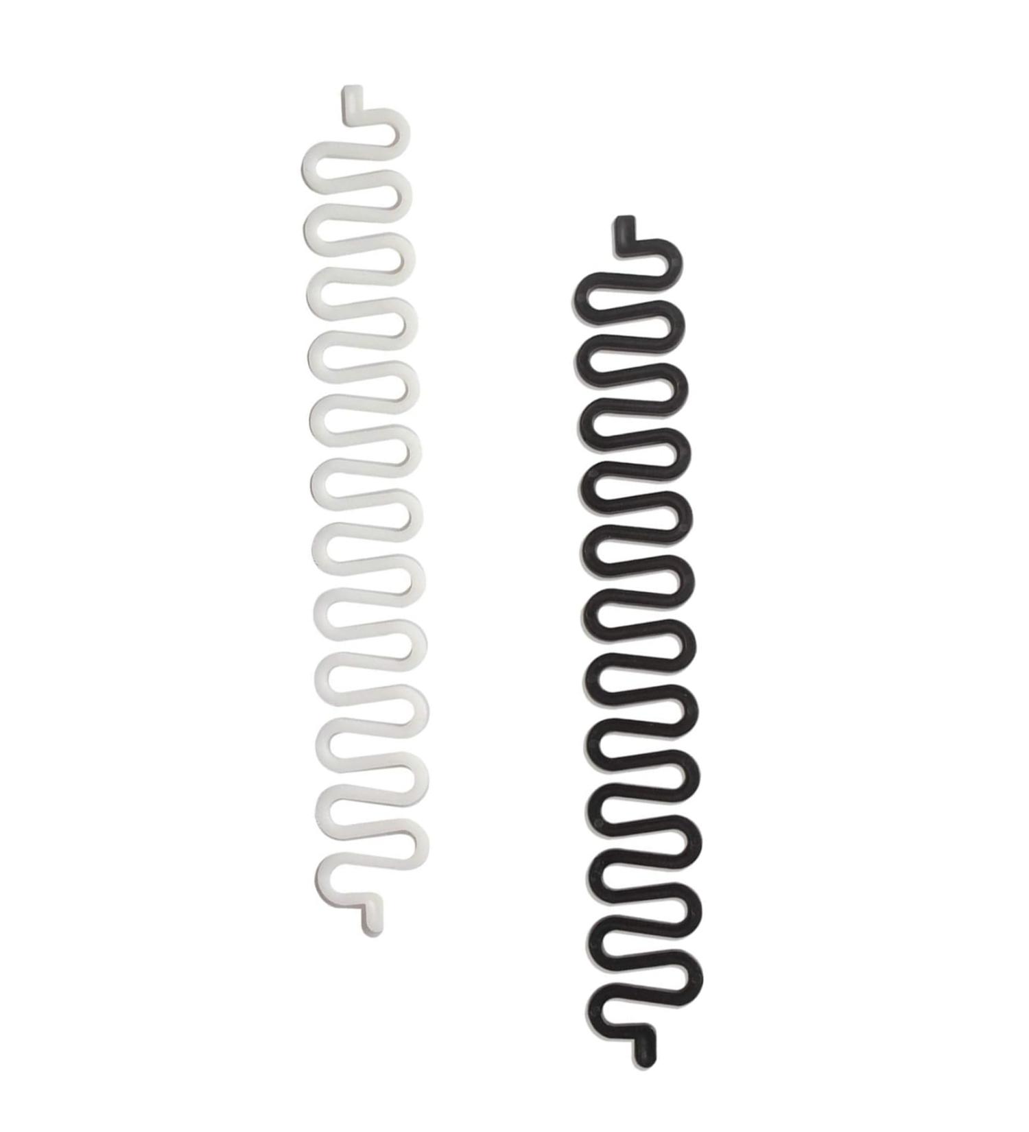 2Pcs Fashionable Hair Plaiting Tool French Hair Styling Clip DIY Hair Braiding Tool Hair Braiding Tool Hair Styling Tool For Girls and Ladies Sticky Fishbone DIY Hair Accessories(Black & White) - Buy Online on GoSupps.com