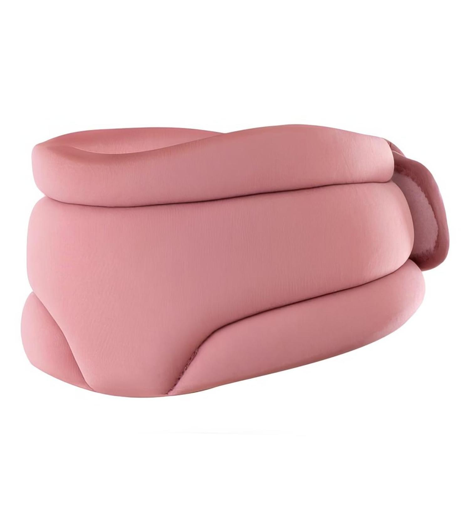 Quixex Ergonomic Neck Support - Adjustable Soft Nylon Foam Collar for Office & Home Comfort (Pink) - Buy Online on GoSupps.com