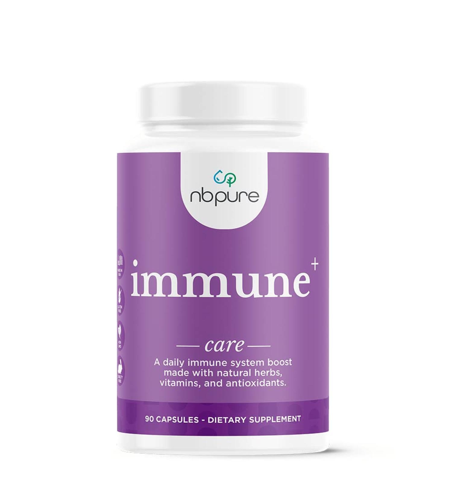 nbpure Immune+ Daily Immune System Supplement Boost, Immunity Supplement, 90 Count - Buy Online on GoSupps.com