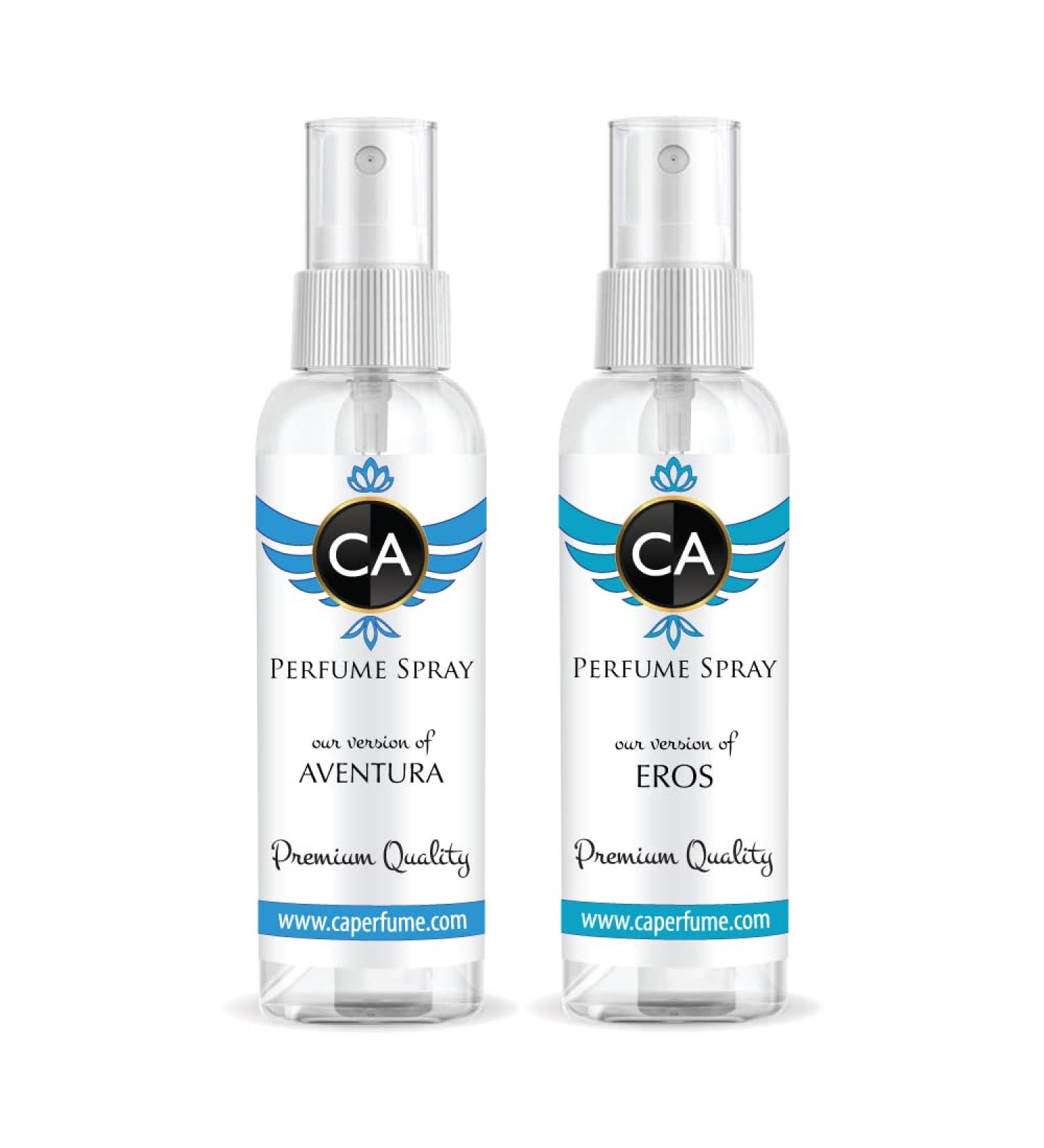CA Perfume Impression of (Aventura + Eros) Travel Size Sample Fragrance Refillable Atomizer Long Lasting Eau de Parfum (Cologne) Sprayer / 2 Fl Oz/ 60 ml Aventus + Eros - Buy Online on GoSupps.com