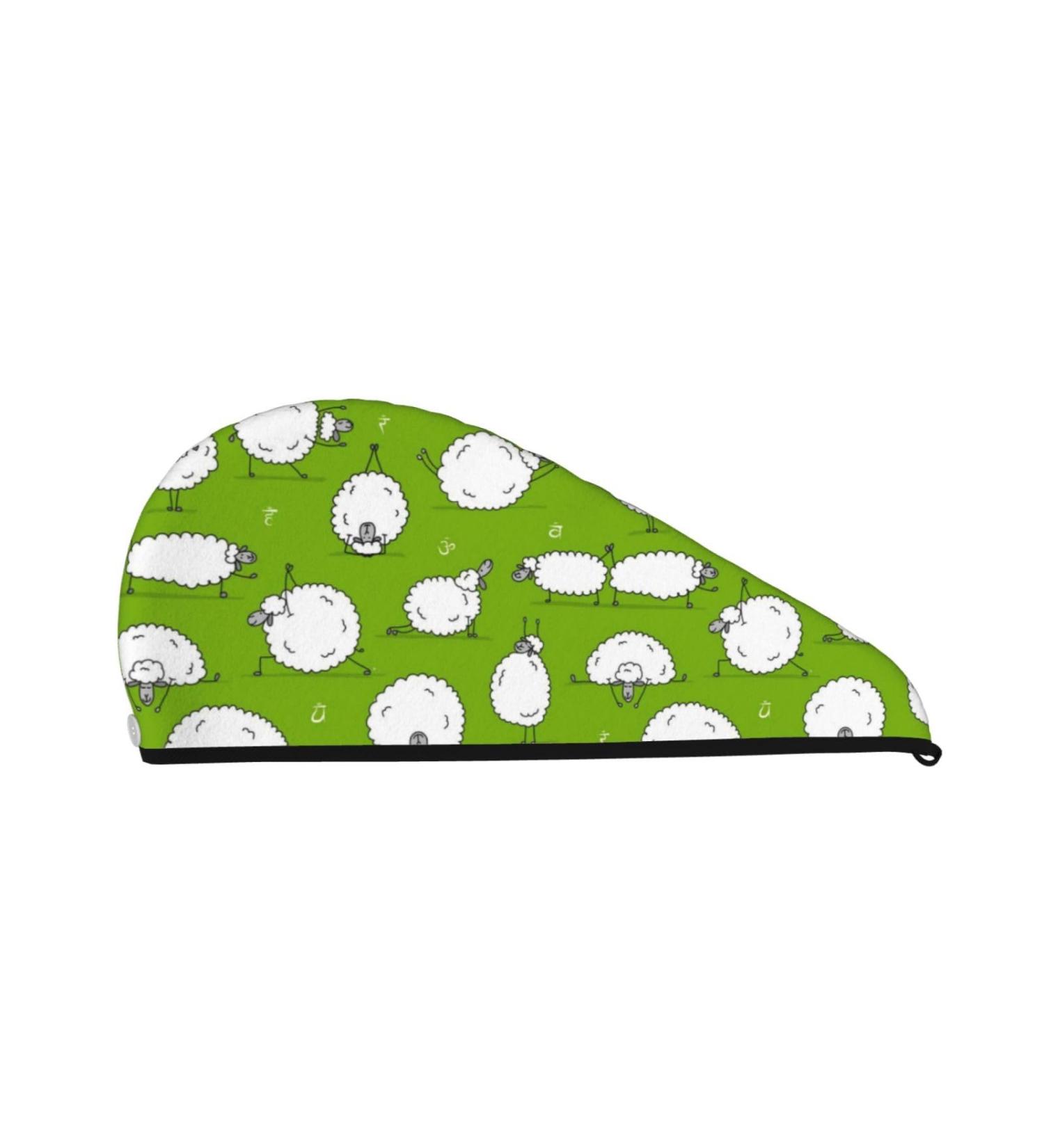 Funny Sheep Yoga Microfiber Hair Towel - Soft Super Absorbent Wrap for Women - Quick Dry Coral Velvet for All Hair Types - Buy Online on GoSupps.com