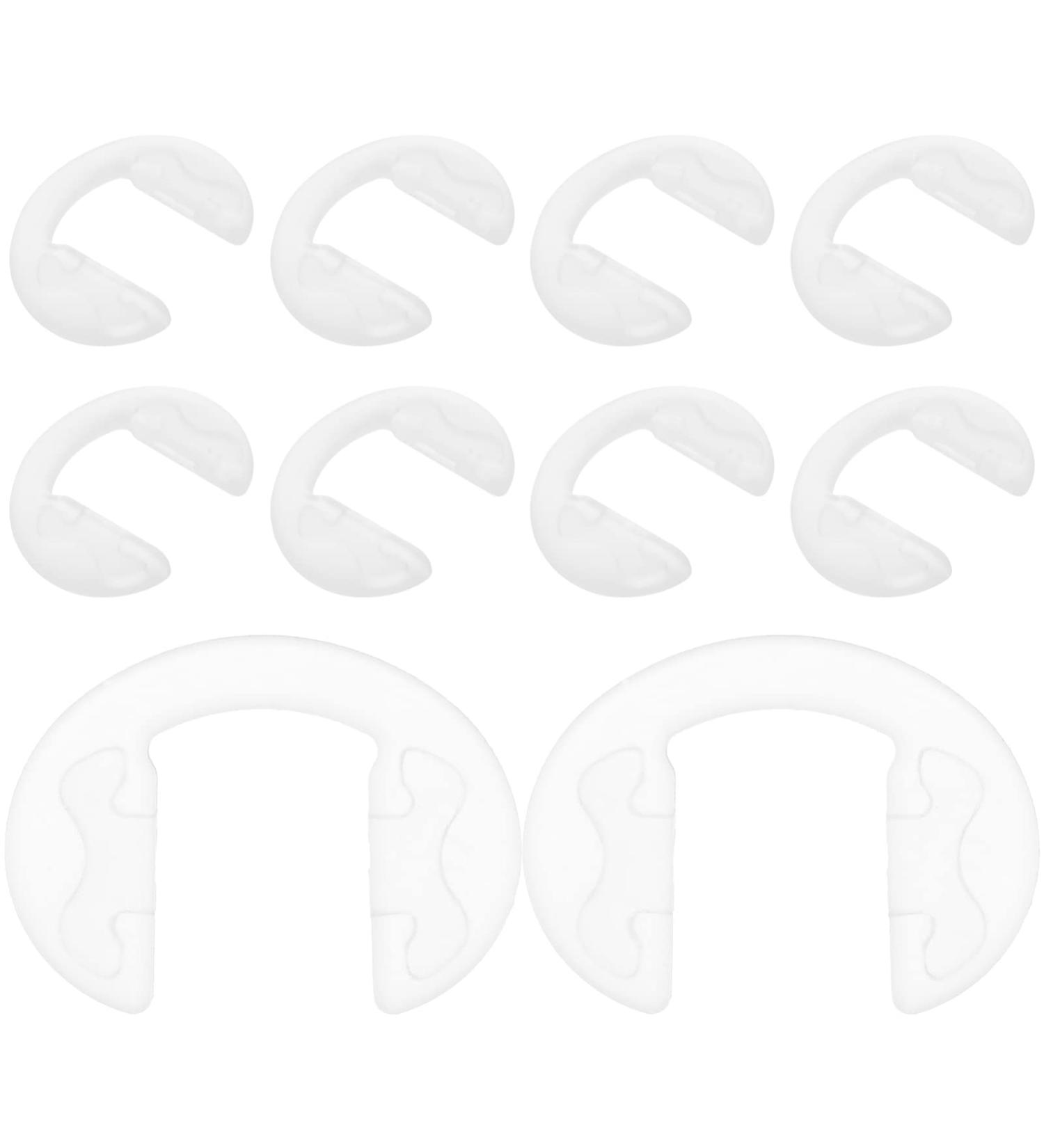 Coolhiya 10 Pack Reusable Nose Pads for Silicone Glasses - Anti-Slip Rubber Gel Pads for Comfort & Stability - Buy Online on GoSupps.com
