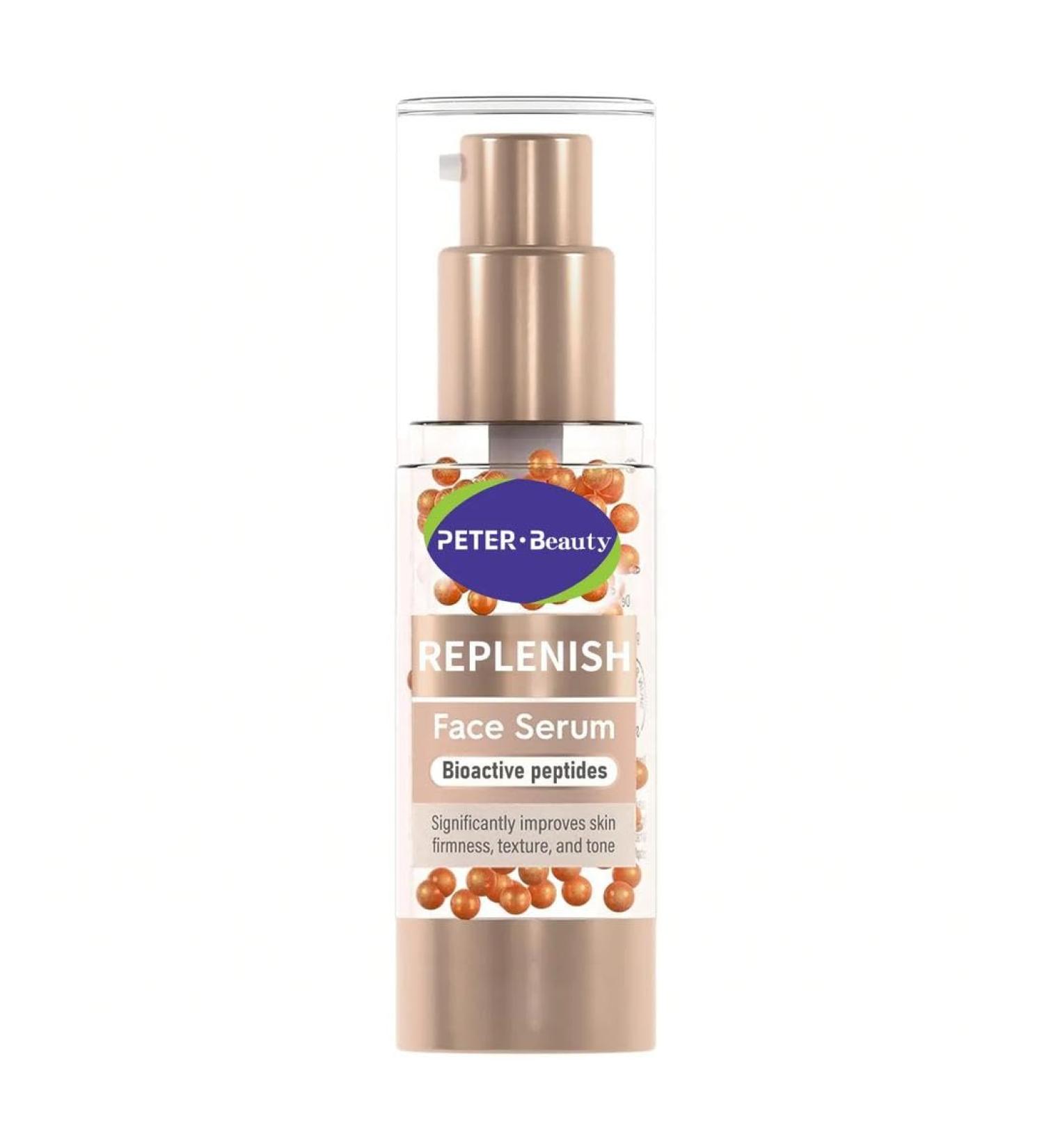 PETER*BEAUTY REPLENISHED VITAMIN INFUSED FACE SERUM WITH NIACINAMIDE & AMP BIOACTIVE PEPTIDES 1 OZ FOR HYDRATION & SKIN RECENTLY RETINOL ALTERNATIVE SERUM FACE FOR SENSITIVE SKIN VITAMIN B COMPLEX - Buy Online on GoSupps.com