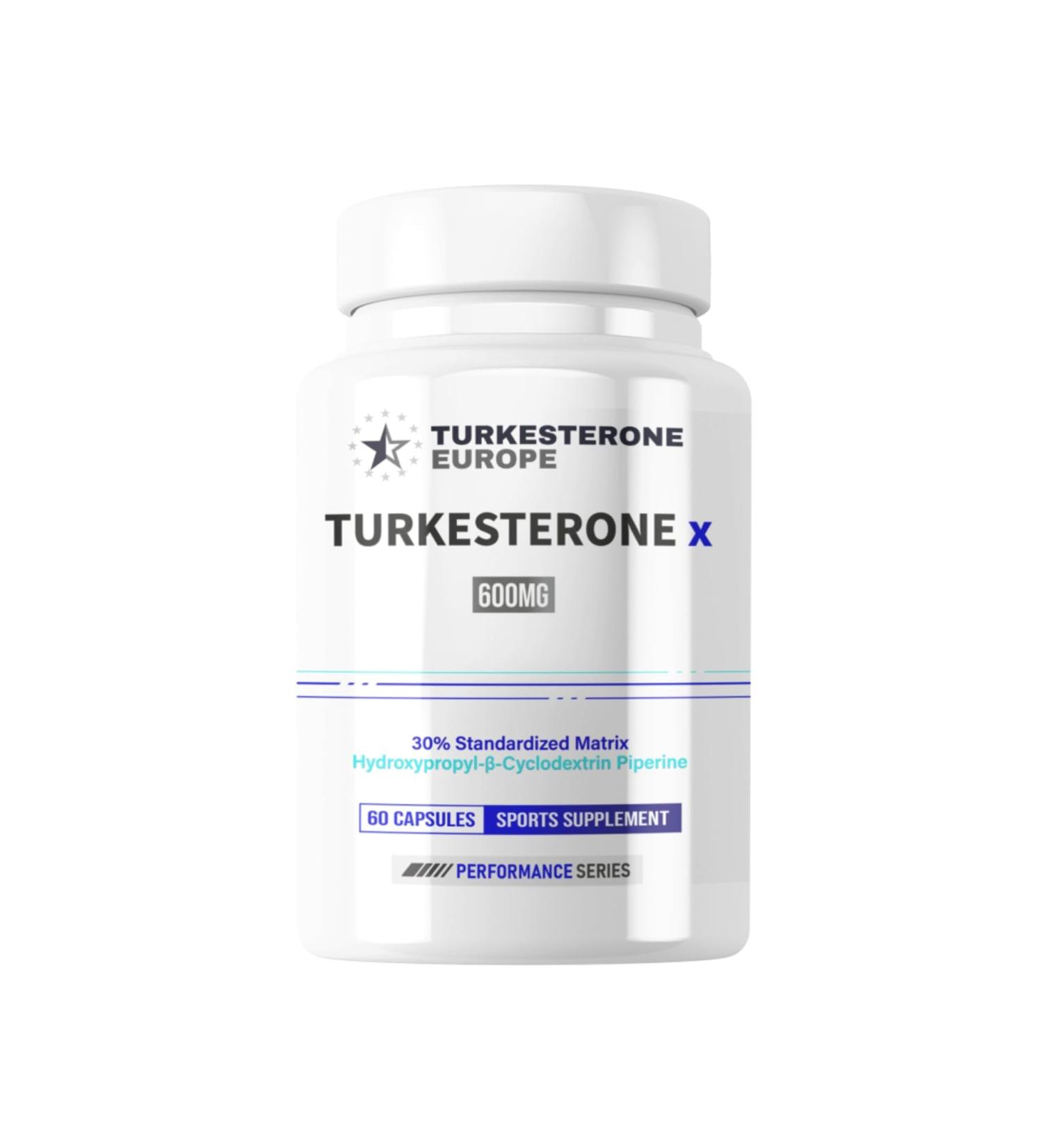 Turkesterone X 30% Complex with HydroPerine - 60 Capsules (600mg) - Turkesterone Europe  - Buy Online on GoSupps.com