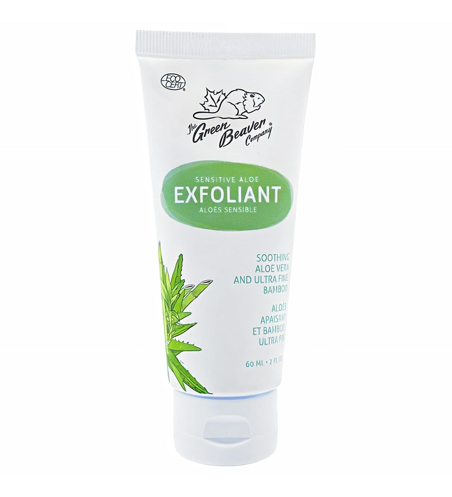 Green Beaver Aloe Exfoliant | Natural Facial Scrub with Aloe Vera & Bamboo for Sensitive Skin - Buy Online on GoSupps.com