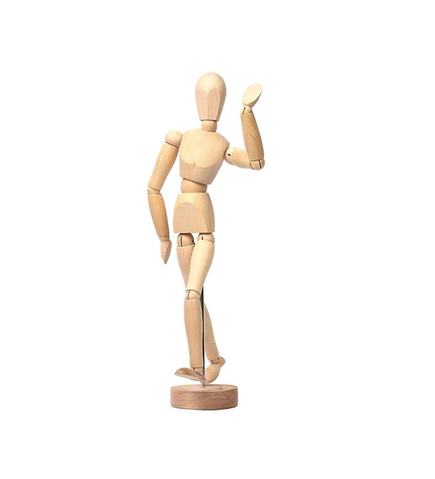8 Inch Wooden Manikin Flexible Body Human Figure Puppet Model for Drawing & Painting | Home Office Desk Decoration | Sketching Supplies & Gift - Buy Online on GoSupps.com