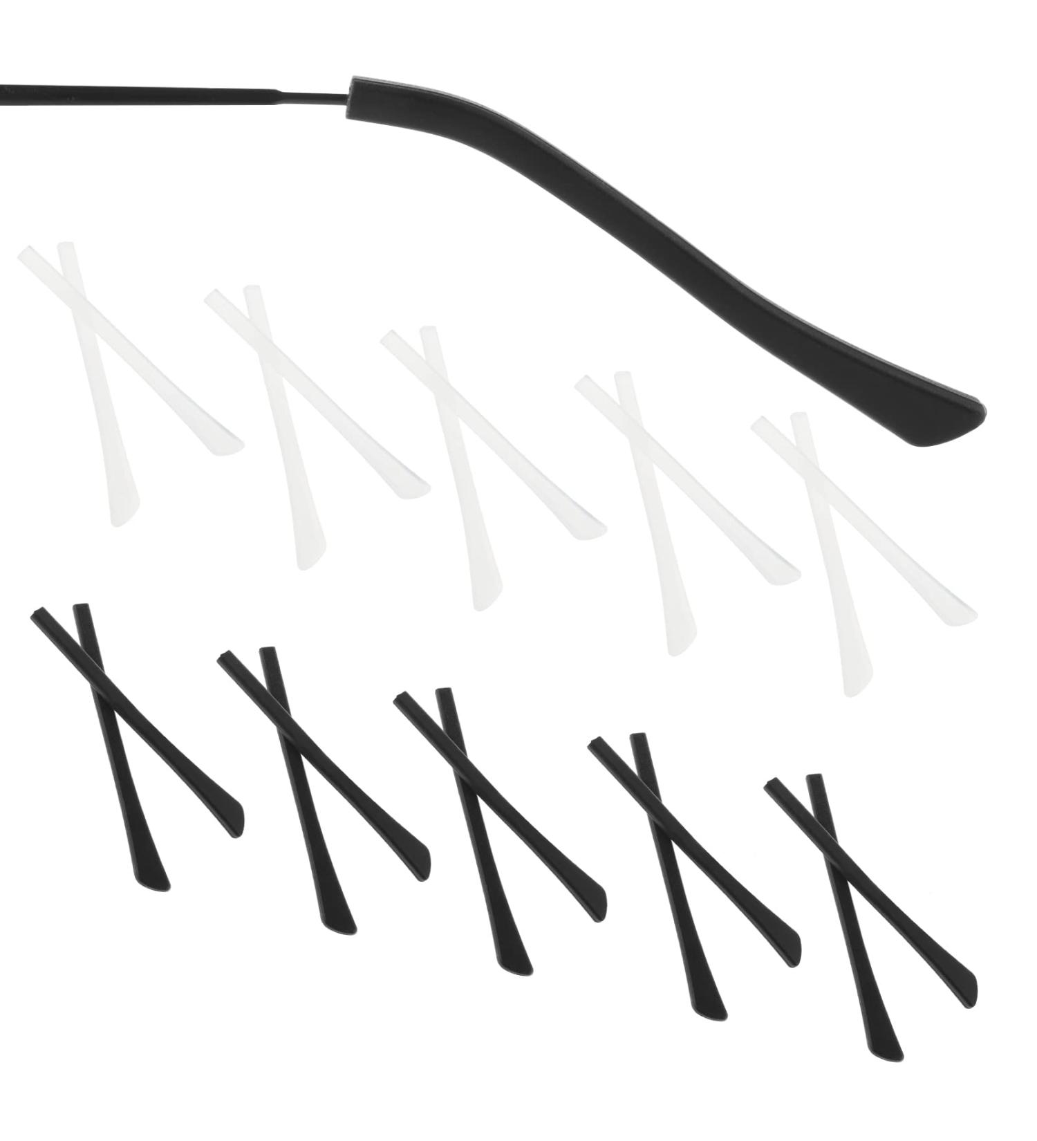 10 Pairs of Replacement Silicone Glasses Tips & Stoppers - Soft Metal & Mirror Covering for Enhanced Comfort - Buy Online on GoSupps.com
