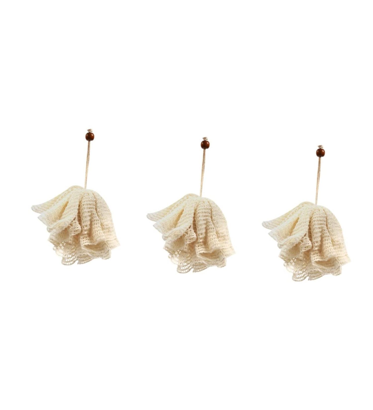 Beaupretty 3pcs Bath Towels & Exfoliating Shower Sponges - Loofah & Body Scrubber for Spa Experience | International Shipping Available - Buy Online on GoSupps.com