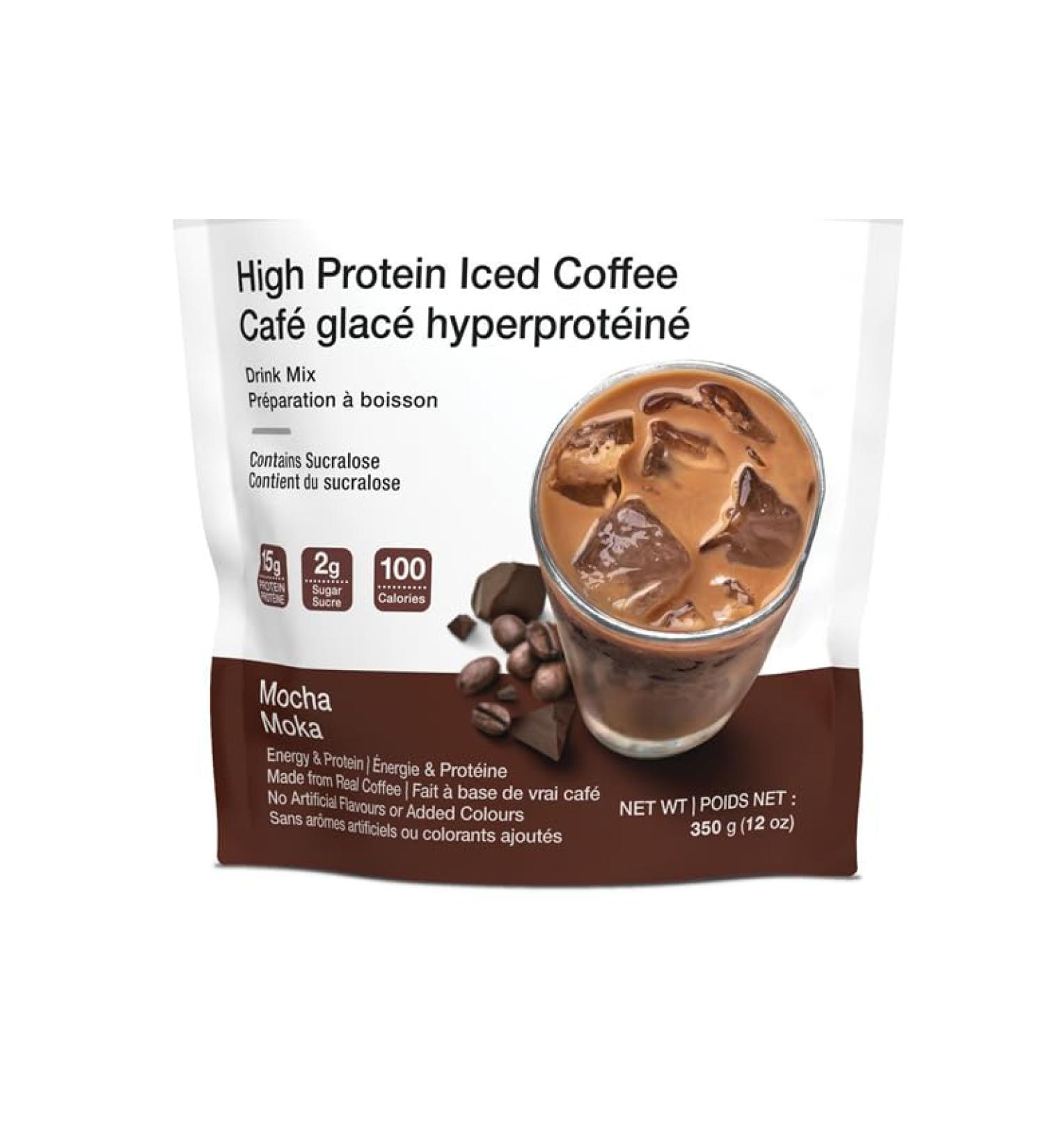 High Protein Iced Coffee Mocha Flavour 15g Protein per 340mL Serving