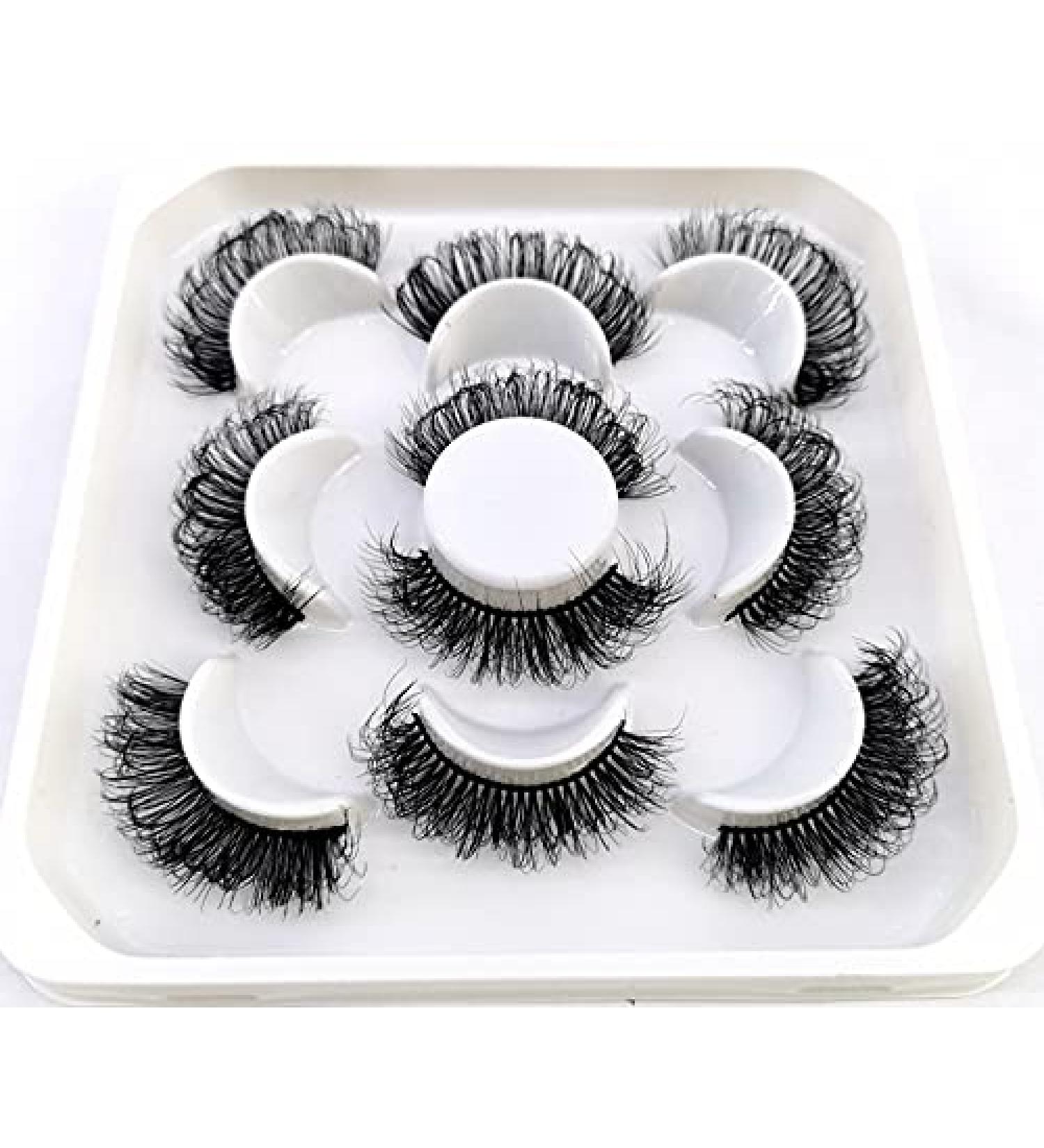 HBZGTLAD 5 Pairs 25mm 3D Mink Lashes - Bulk Natural Faux Eyelash Wholesales - Custom Short False Eyelashes (QZ-05 - Buy Online on GoSupps.com