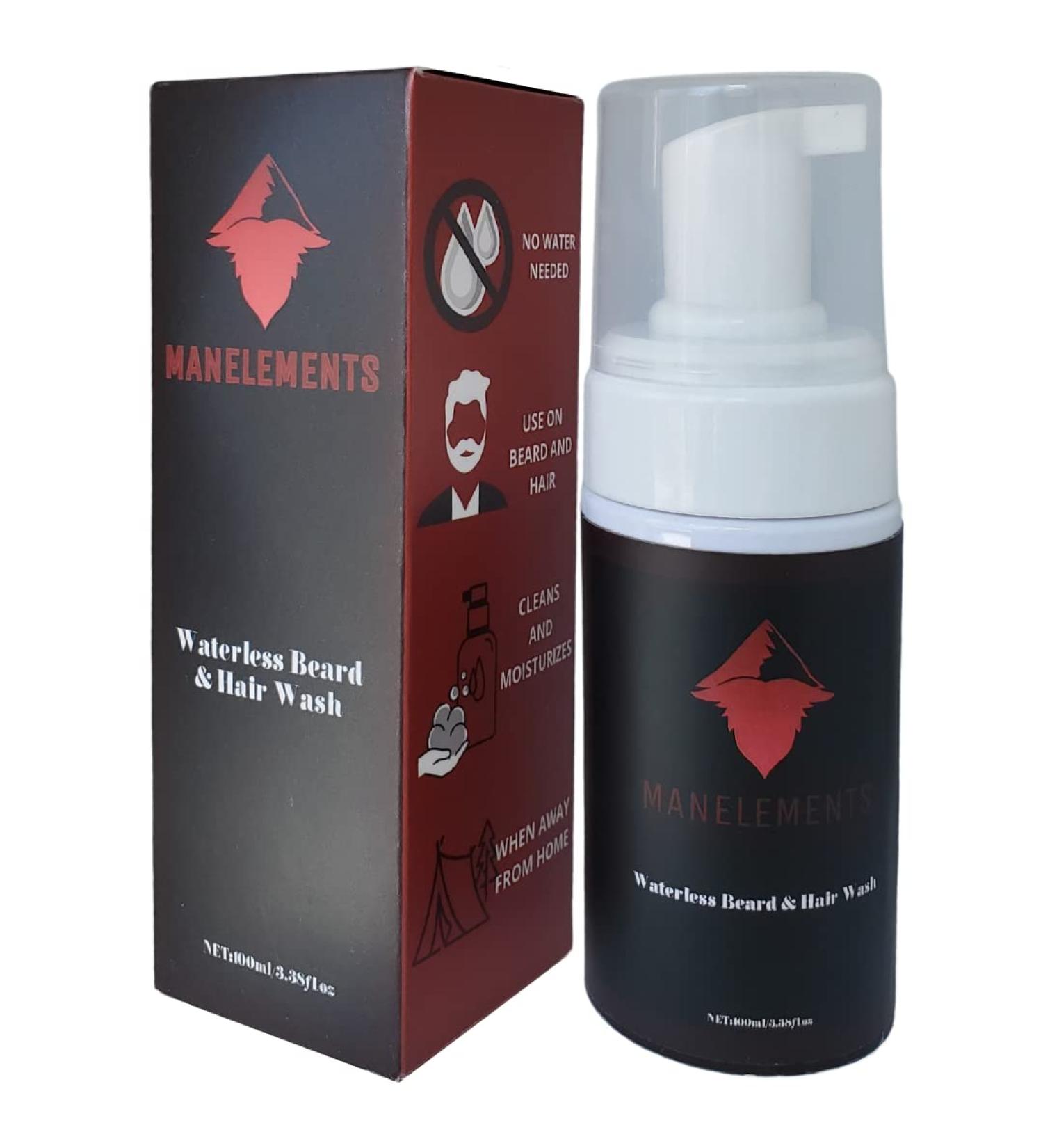 Waterless Beard & Hair Cleansing Shampoo with Coconut Oil - Volumize Soften & Strengthen Hair | International Shipping Available - Buy Online on GoSupps.com