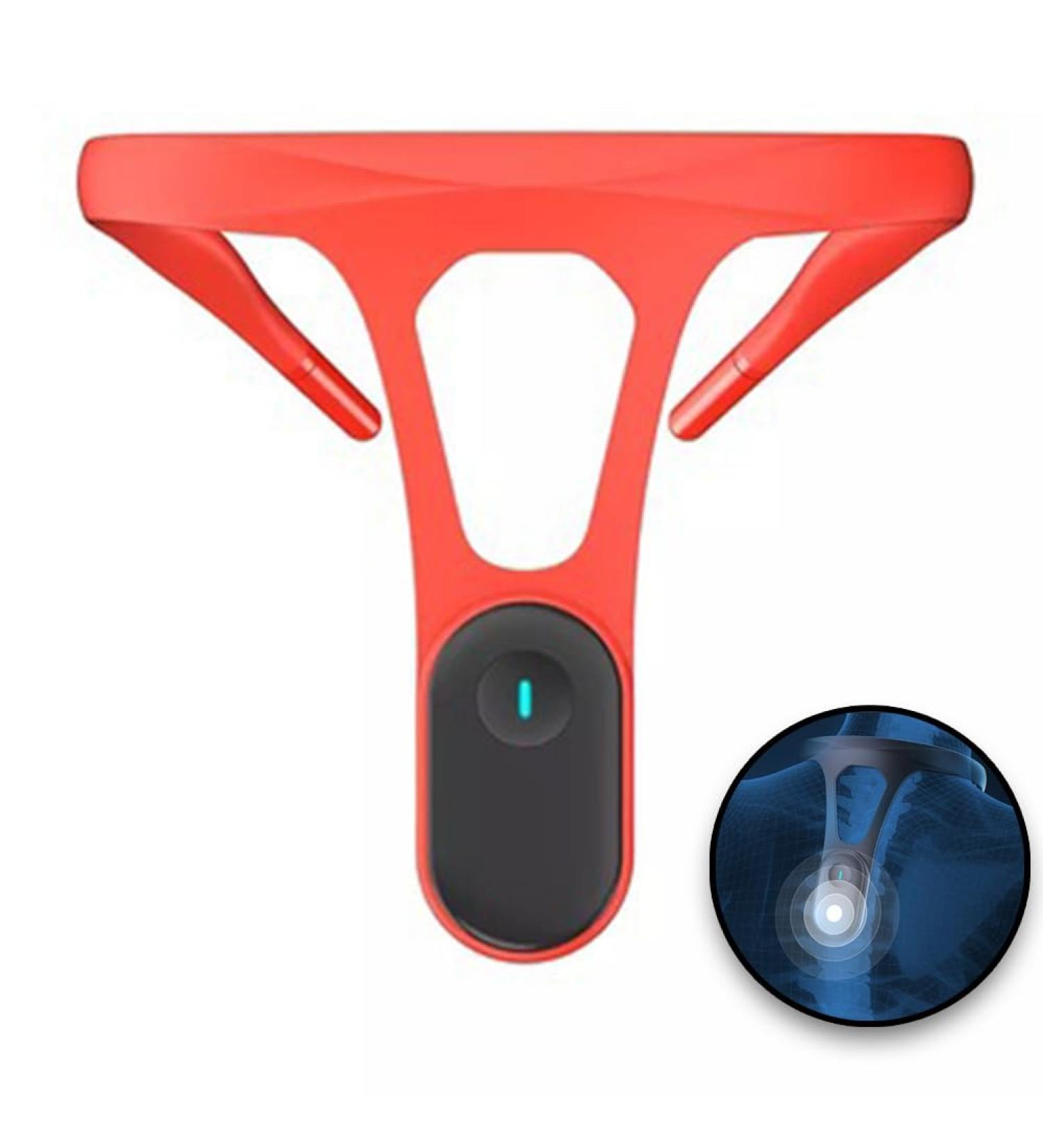 Posture Corrector Neck Posture Corrector with Smart Vibration Reminder Neck Hump Corrector Help Maintain Correct Sitting and Standing Posture Posture Corrector Intelligent(Unisex) red - Buy Online on GoSupps.com