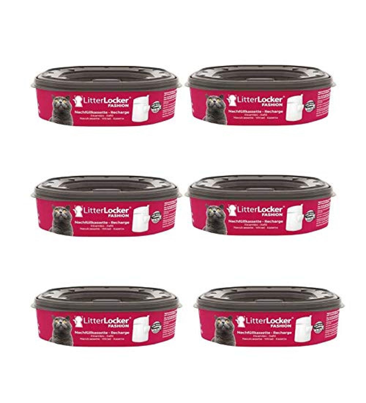 Litter Locker Fashion Refill Cassette Economy Pack of 6