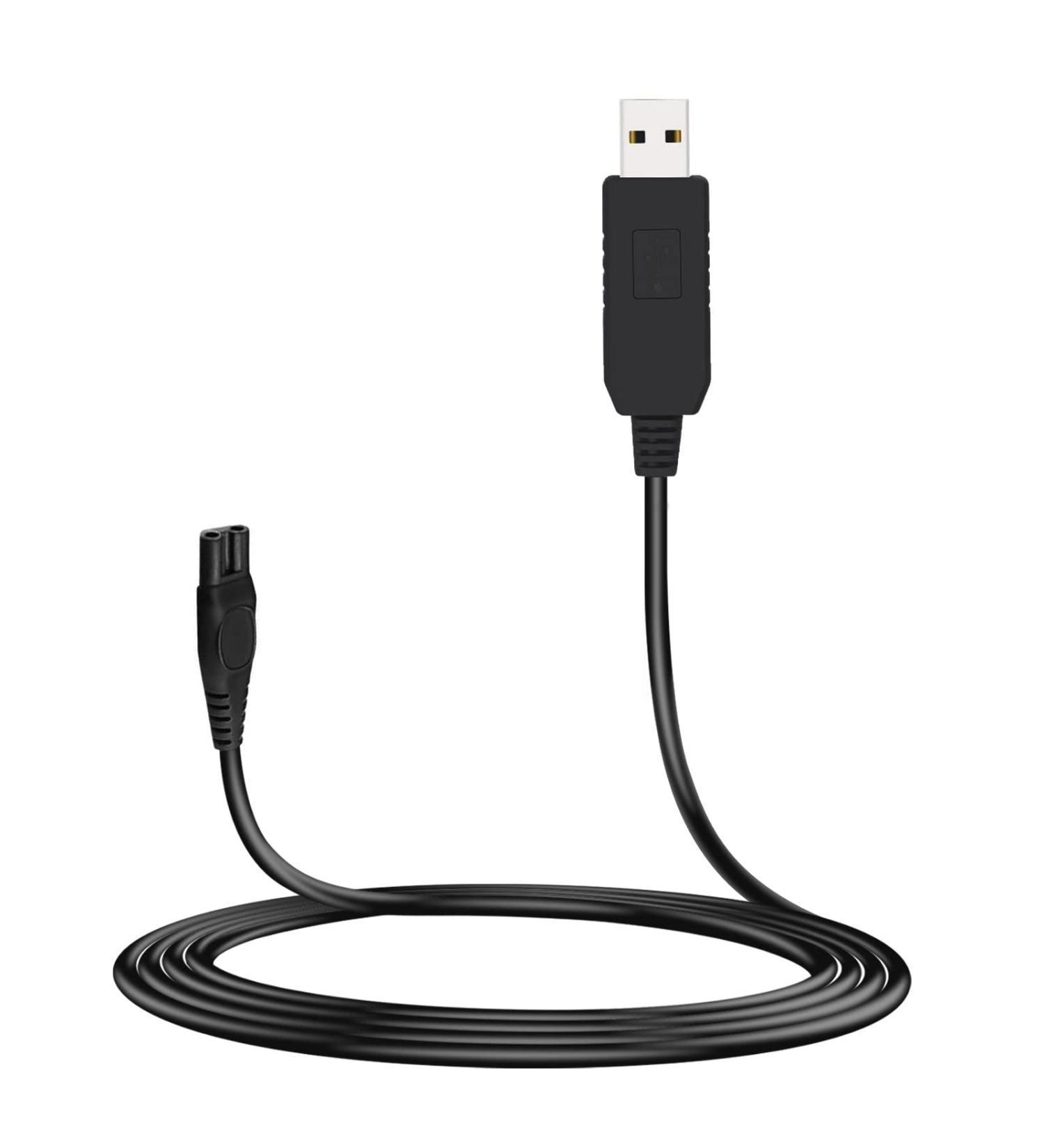 MEROM 15V USB Charging Cable Replacement for Philips Shaver Norelco - HQ8505 Charger Cord for One Blade Multigroom Pro - Precision Grooming Trimmer Power Cable - Buy Online on GoSupps.com