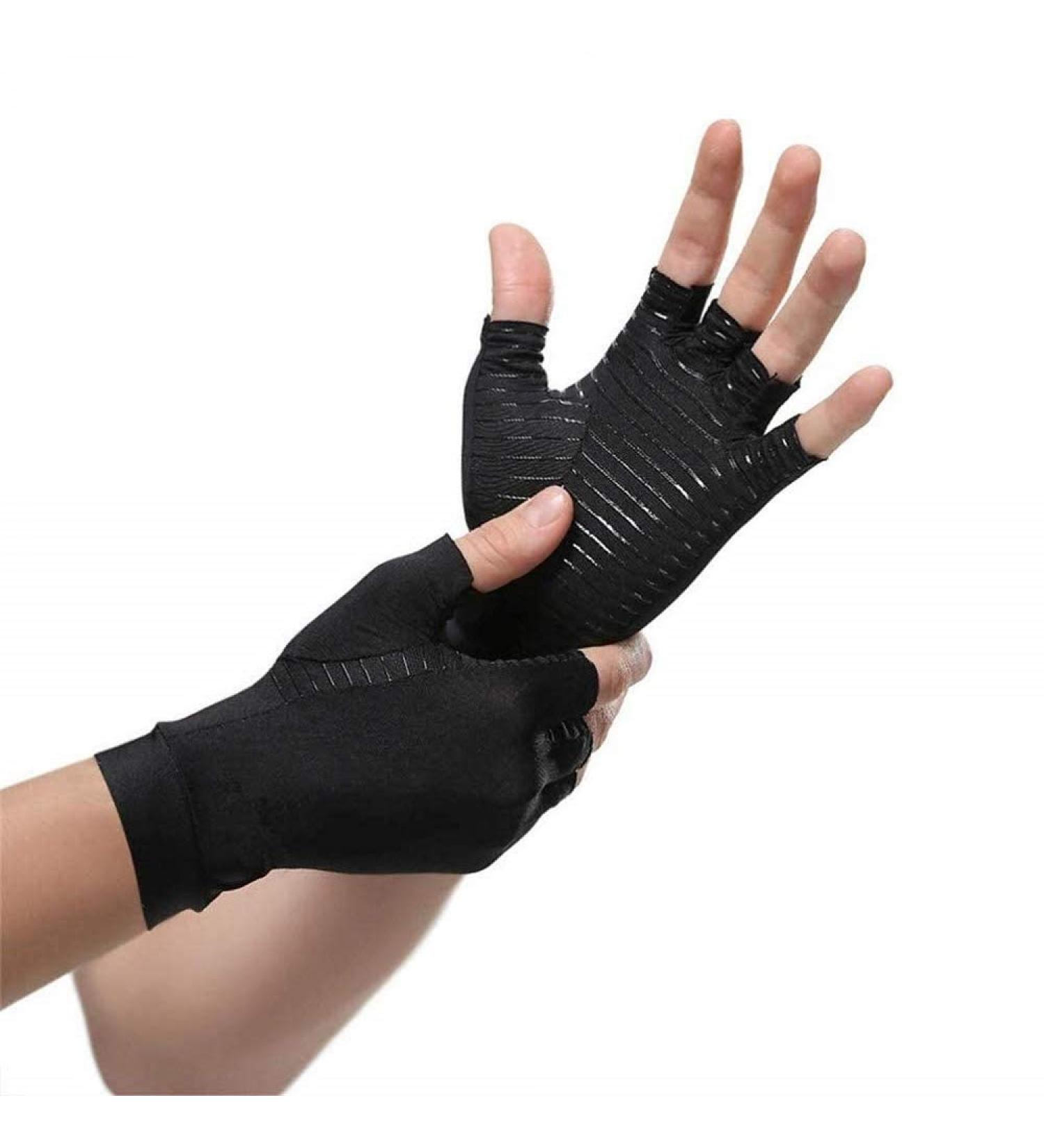 David Copper Compression Arthritis Gloves | Best Copper Infused Fingerless Gloves for Carpal Tunnel Hand Pain & Support Unisex (Small - Buy Online on GoSupps.com
