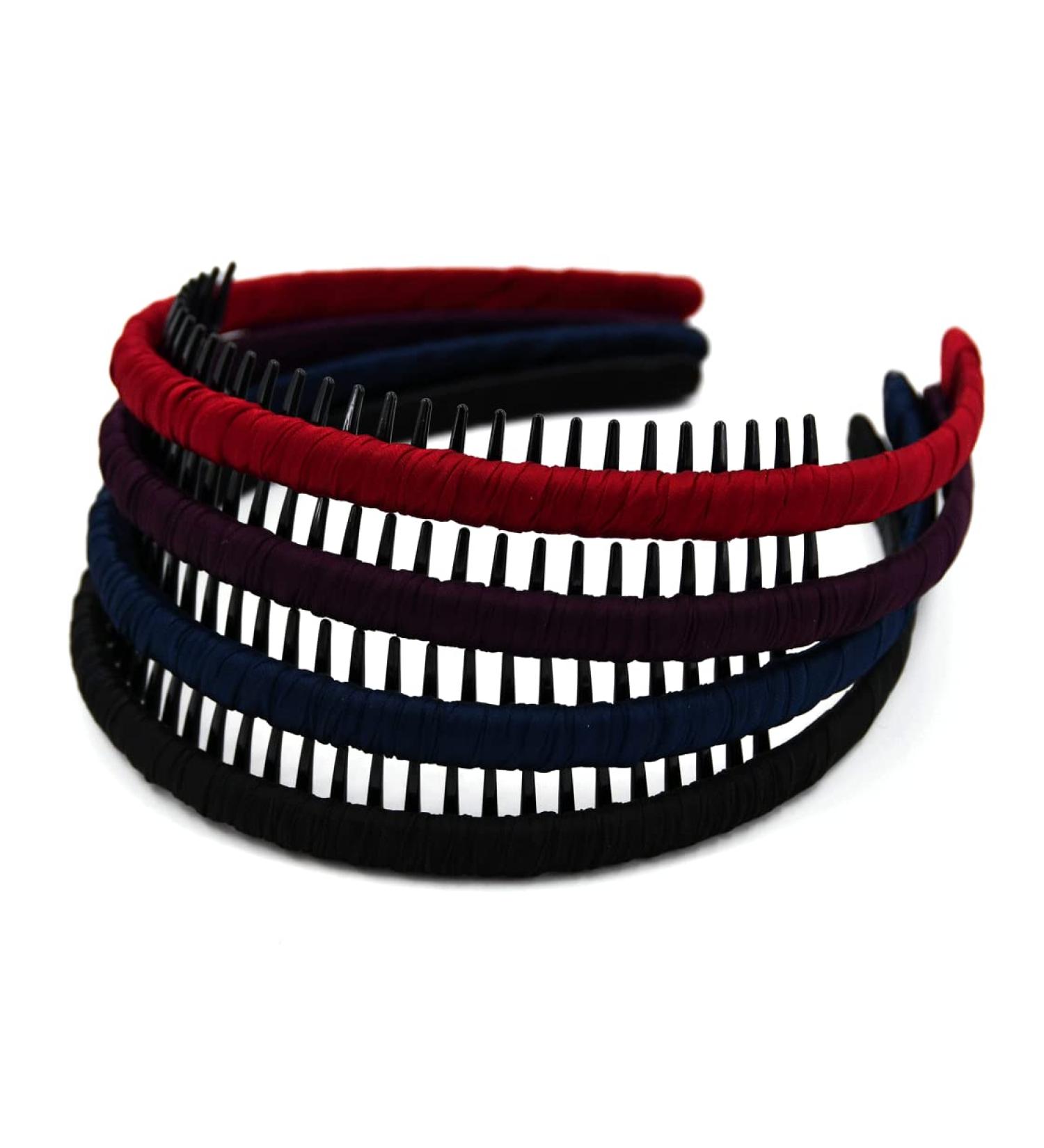 STHUAHE4PC Multicolor Resin Teeth Comb & Hair Hoop â€“ Beauty Hair Accessories - Buy Online on GoSupps.com