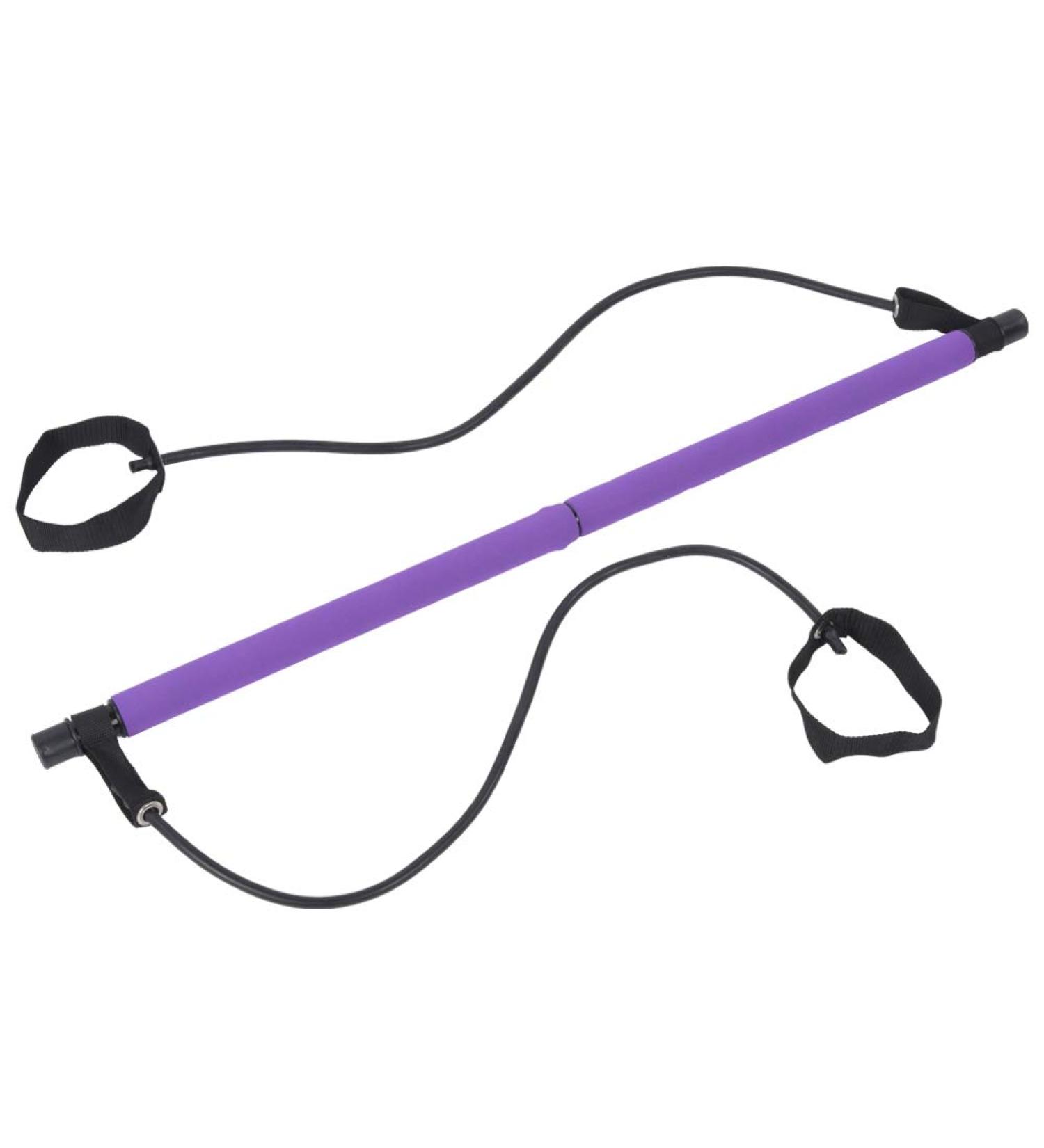 Pilates Bar Stick Detachable Portable Yoga Band Fitness Stick Training Elastic Bands Exercise Equipment to Exercise Whole Body - Buy Online on GoSupps.com
