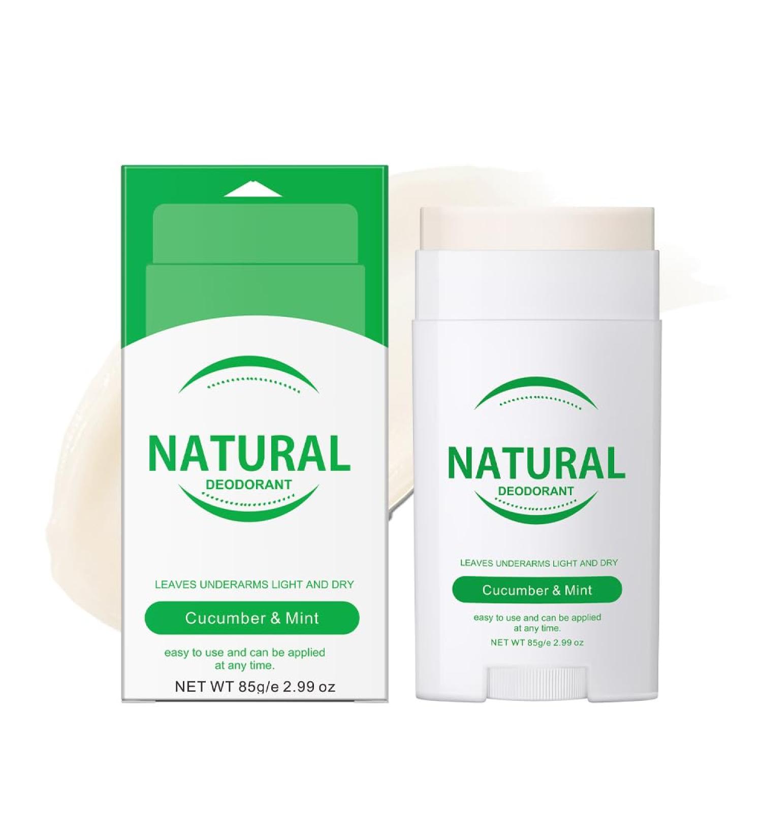 Natural Moisturizing Deodorant Stick Natural Deodorant for Women and Men Long Lasting All-Day Odor and Sweat Protection Waterproof (Cucumber & Mint) - Buy Online on GoSupps.com
