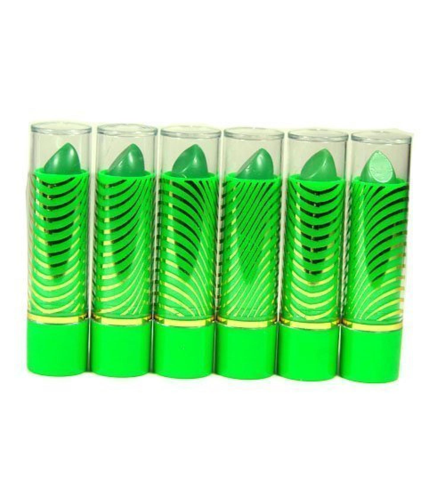 Aloe Vera Color Change Mood Lipstick Set - 6 Assorted Green Lipsticks - Buy Online on GoSupps.com