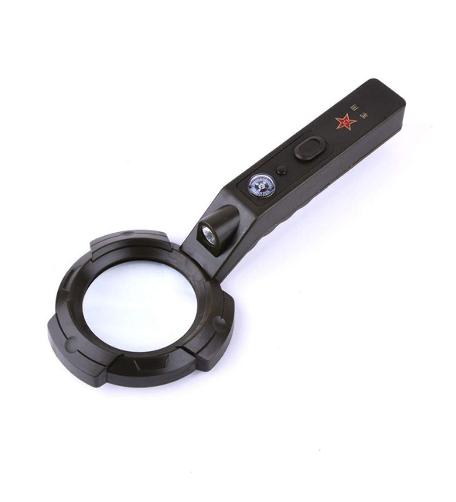 Magnifiers Handheld Magnifier Outdoor Compass/Illumination Led Enlargement Mirror Optical Reading Magnifier Microscope Optical Lenses Protect Vision Without Hurting Eyes Lofty Ambition - Buy Online on GoSupps.com