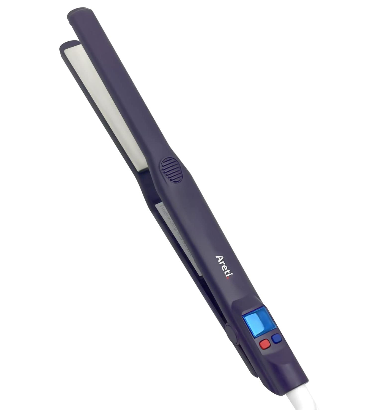 Areti Tokyo 0.6 Inch Flat Iron Hair Straightener | Ceramic Plates Adjustable Temp Curls & Straightens - Shop Internationally - Buy Online on GoSupps.com