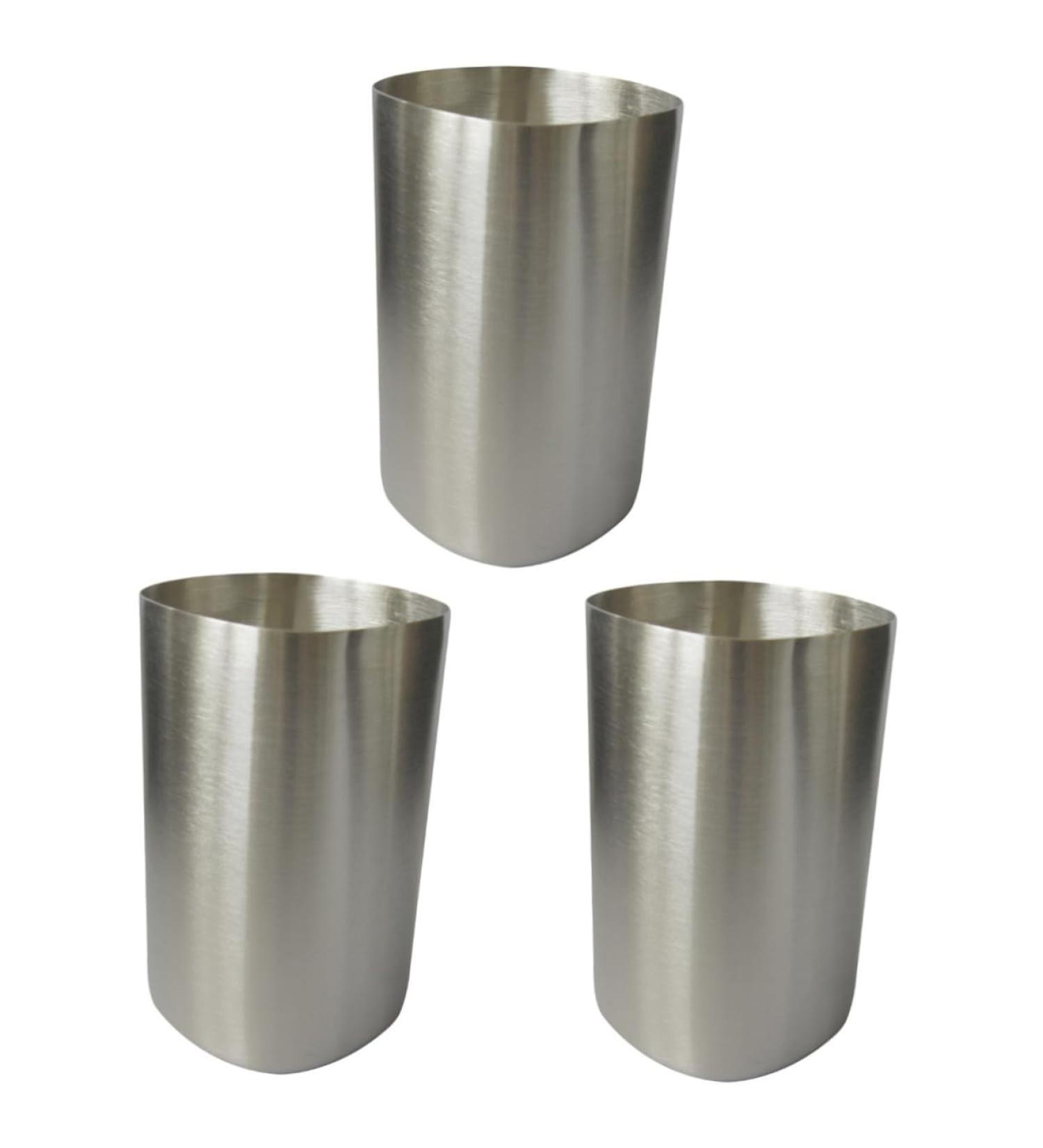 Bestonzon 3-Pack Glass Toothbrush Holder & Stainless Steel Drinking Cups - Stylish Bathroom Storage Solution - Buy Online on GoSupps.com