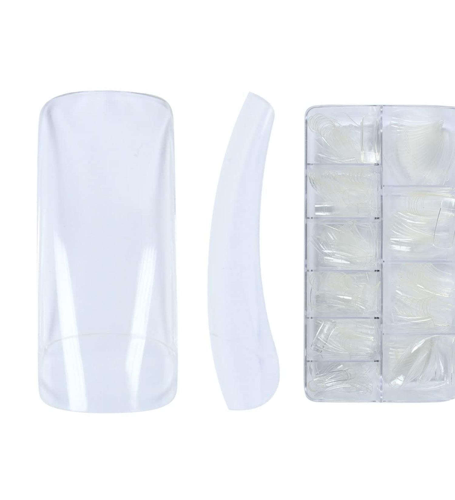Emmi Nail 250 tip box filled Clear - extension of natural nails with nail tips