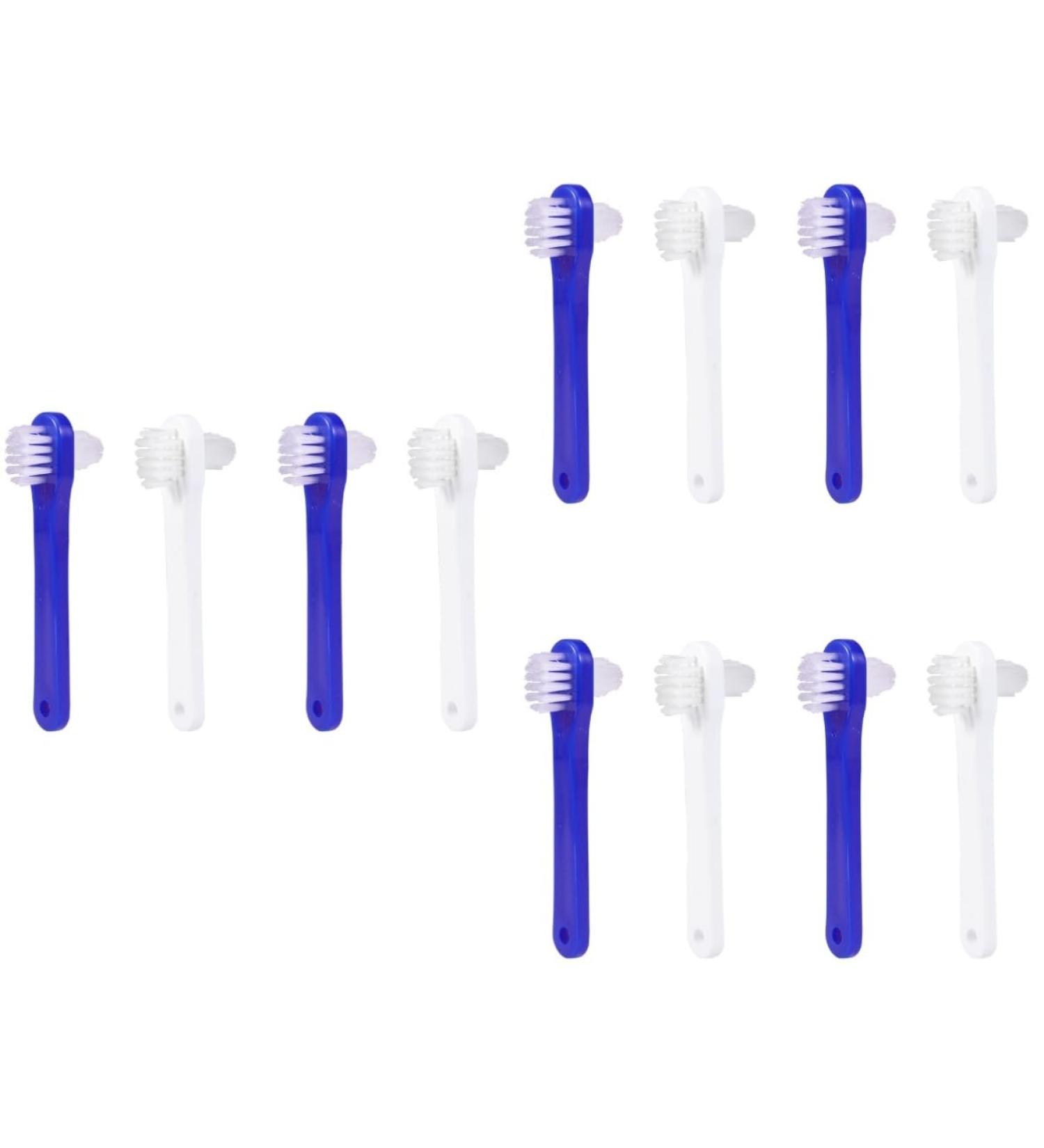 12-Pack Double Sided Toothbrush & Denture Cleaning Brush - Perfect for False Teeth Care | Healeved - Buy Online on GoSupps.com