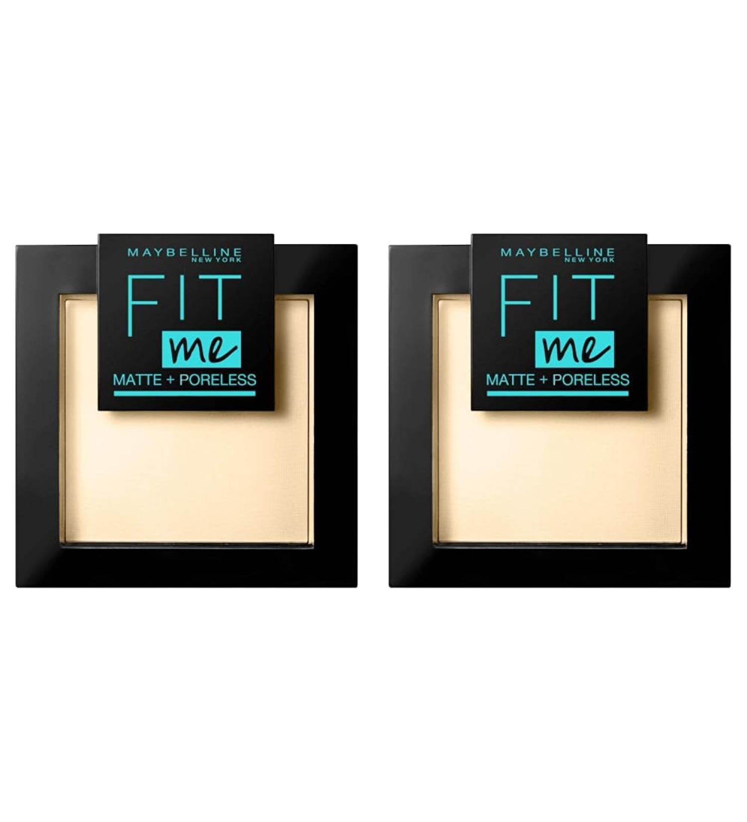 Maybelline Fit Me Matte & Poreless Powder 115 Ivory - 9g (Pack of 2) | International Shipping Available - Buy Online on GoSupps.com