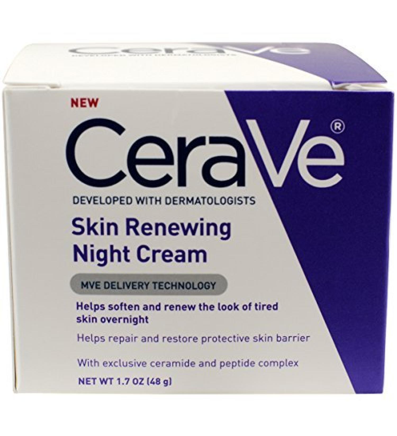 CeraVe Skin Renewing Night Cream, 50ml by CeraVe