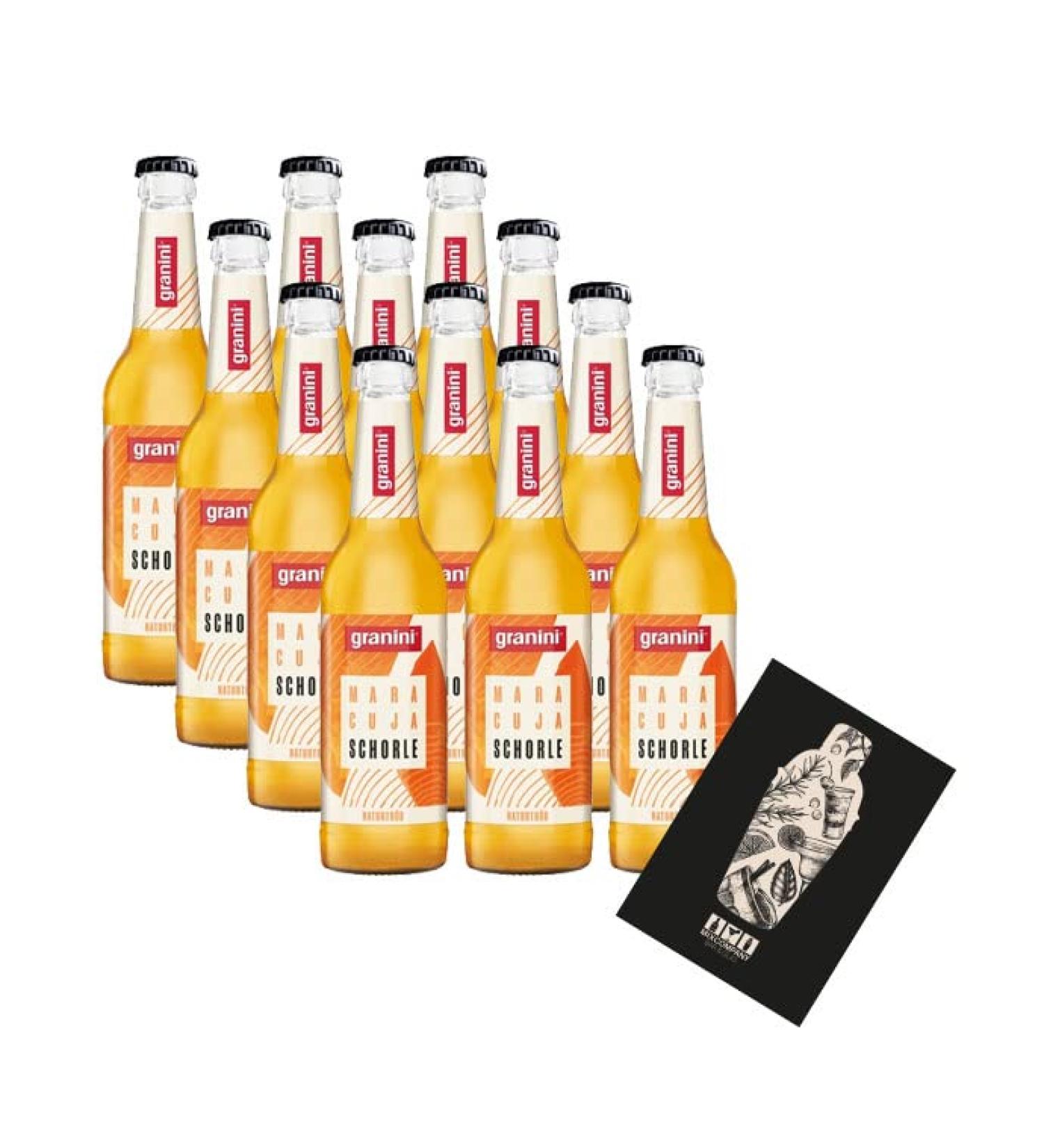 Granini Passion Fruit Spritzer 12x 0.33L Passion Fruit Spritzer Naturally Cloudy incl. Deposit REFILLABLE