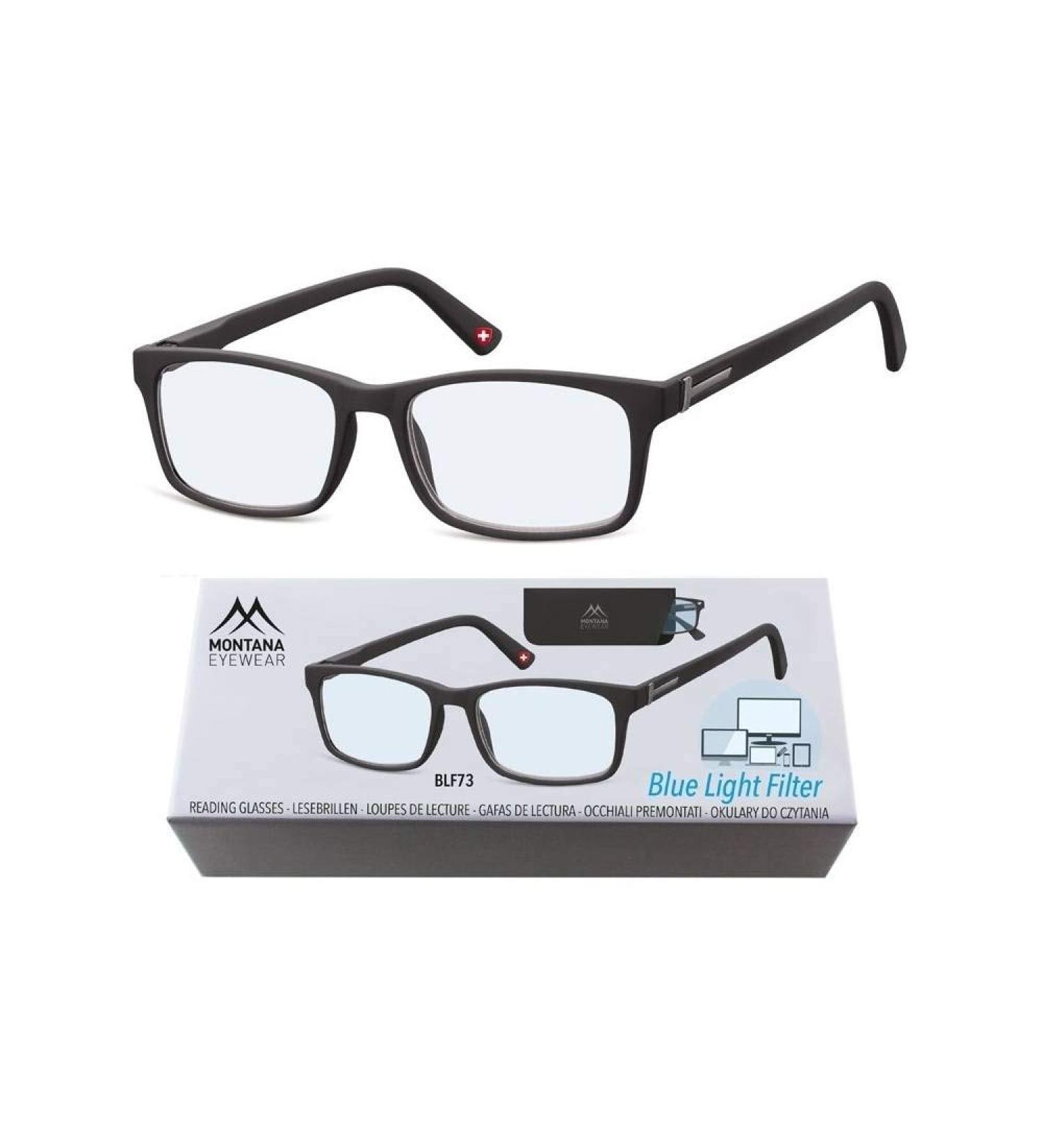Montana Eyewear - reading glasses with BLUE LIGHT FILTER Mod. B-MR73 - +1.00 Dpt.