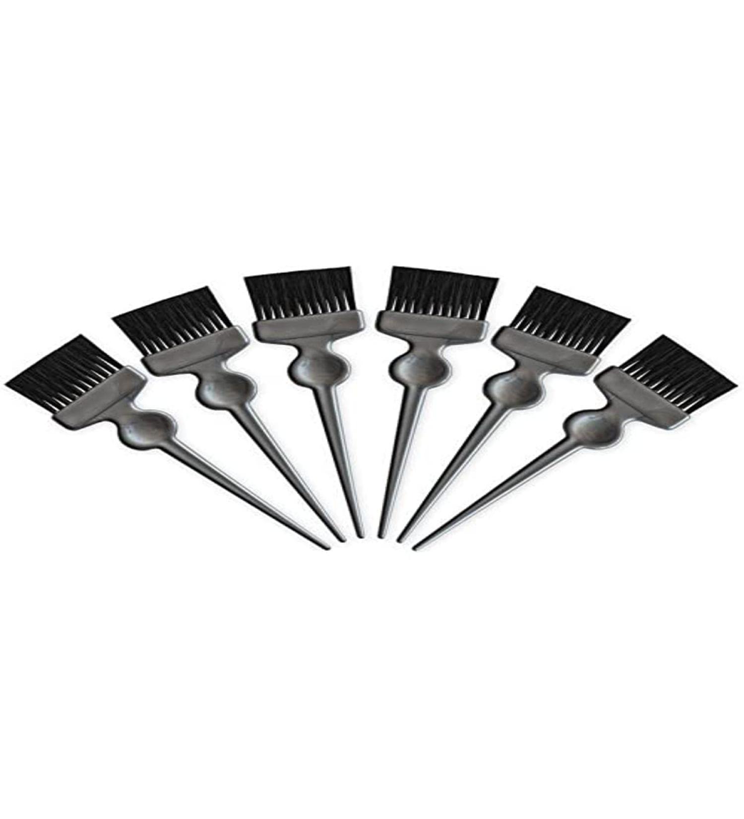 Termix Soft Black Fiber Color Tinting Brush Gray Large Set of 6