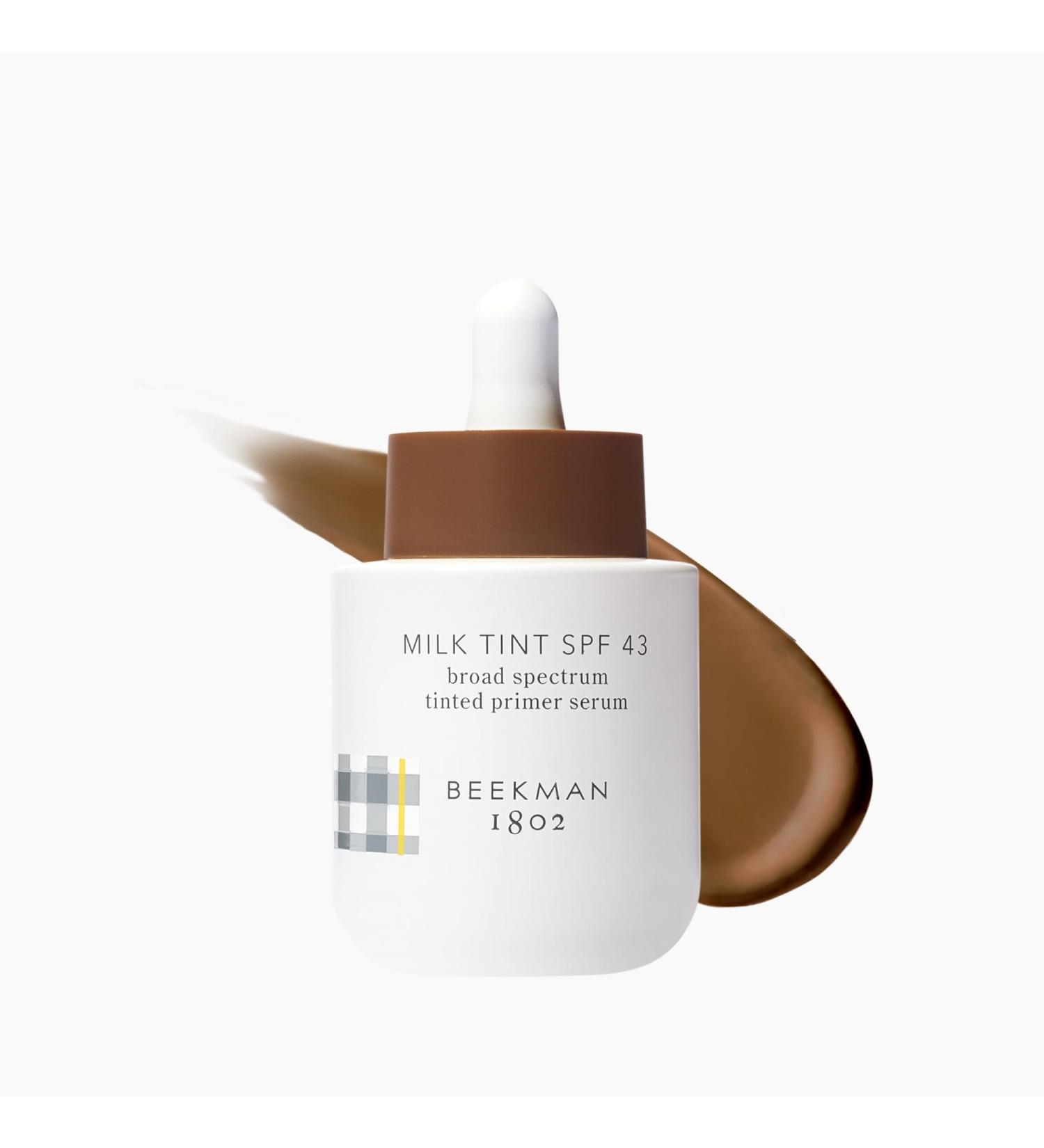 Beekman 1802 Milk Tint Face SPF 43 - Oxybenzone Free Tinted Mineral Sunscreen & Moisturizer for Sensitive Skin - Cruelty Free Makeup Primer - 1 oz - Buy Online on GoSupps.com