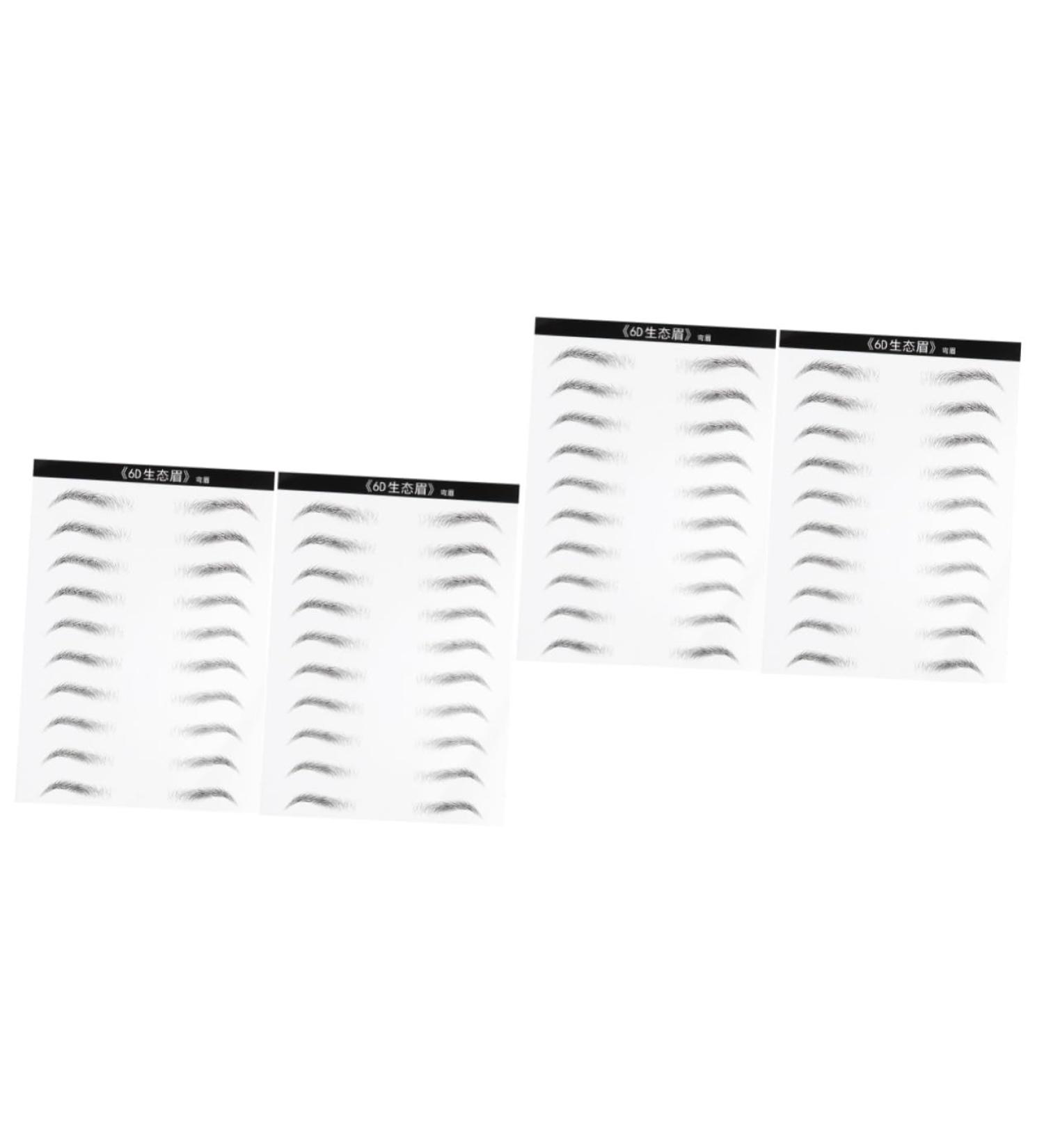 FRCOLOR 4 Sheets Makeup Stickers Eyebrows Transfer Stickers Brow Tatoo Eyebrow Stickers Simple 3d Cosmetic - Buy Online on GoSupps.com