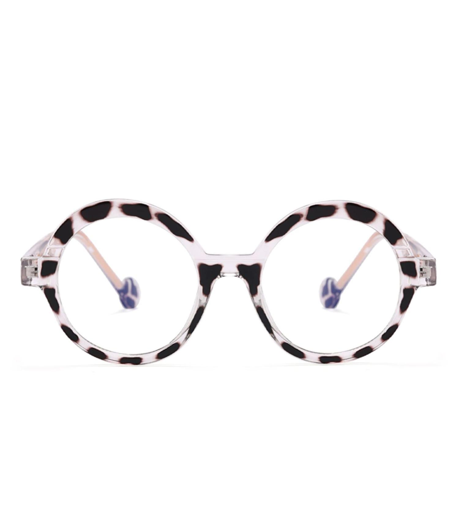 Aoolia Round Leopard Reading Glasses for Men & Women - Blue Light Filter Anti-Fatigue 1.5 Diopter UV Protection - Buy Online on GoSupps.com