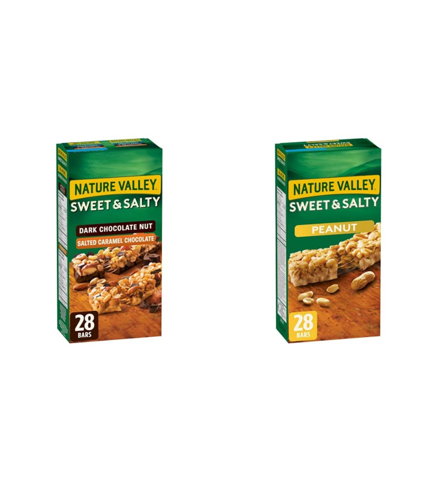 Nature Valley Sweet & Salty Granola Bars Variety Pack & Sweet & Salty Peanut Chewy Nut Granola Bars - Buy Online on GoSupps.com