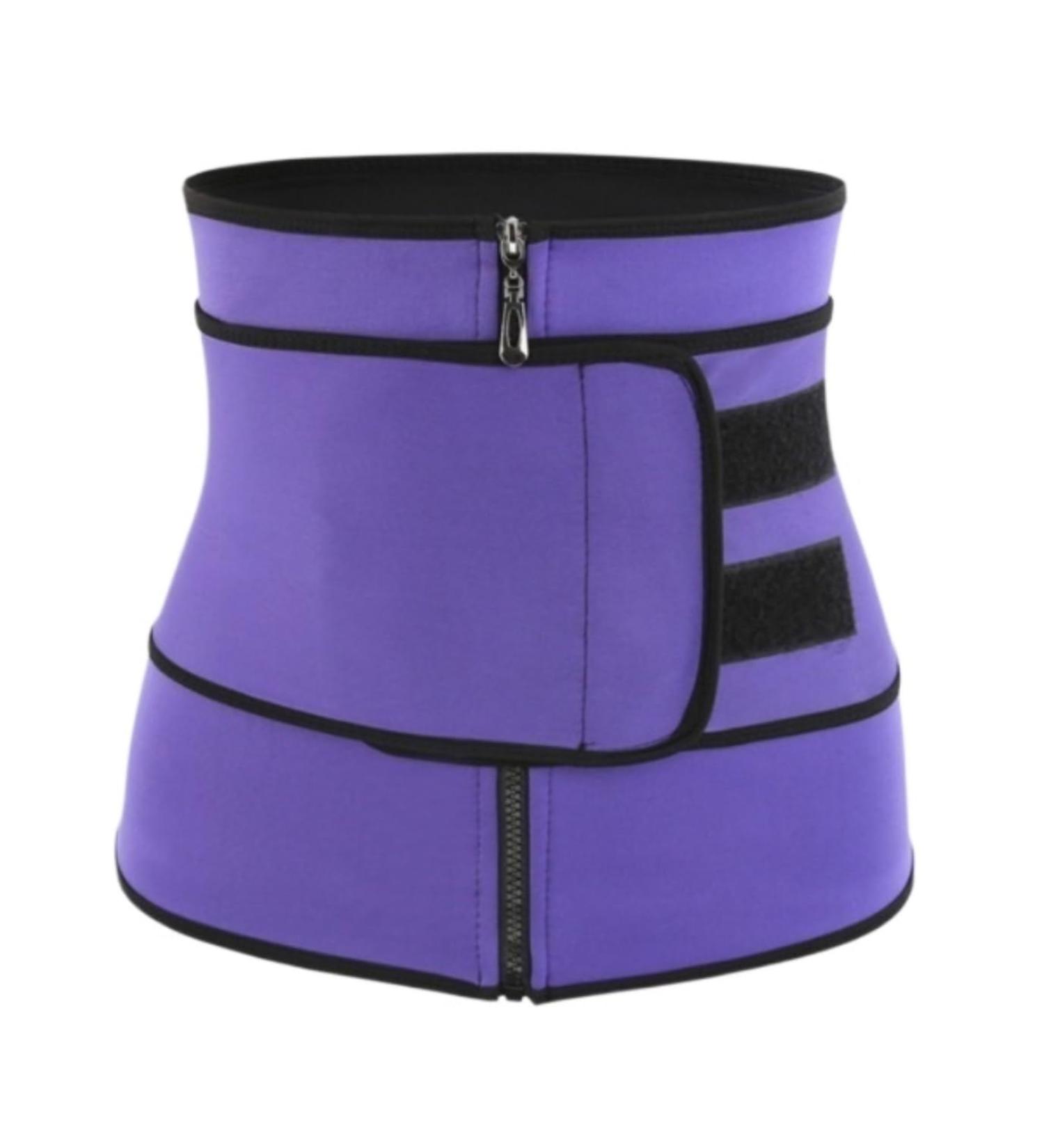 HKDYWTNB Back Brace Lumbar Support Shapewear Compression Invisible Body Shaper Waist Cincher Trainer Corset Tummy Waist Belt Large Purple - Buy Online on GoSupps.com