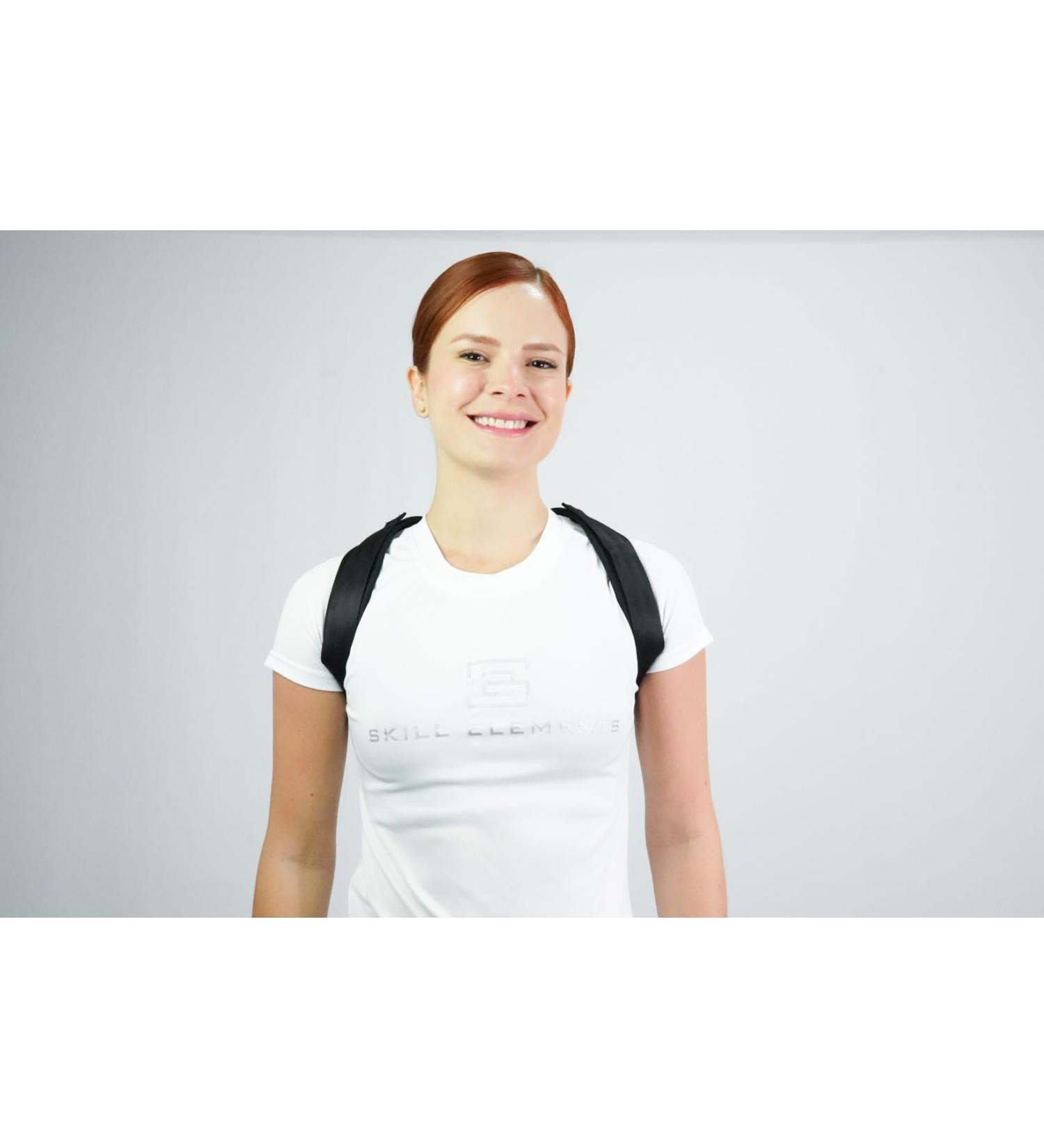 Leather Posture Corrector for Women and Men Adjustable Upper Back Brace Back Straightener Effective Back Posture Corrector for Men and Women Comfortable and Durable