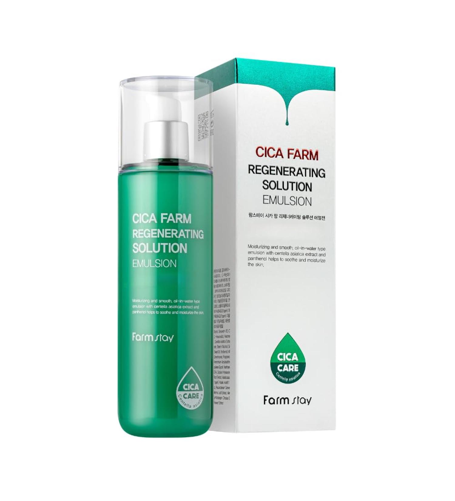Farmstay Cica Farm Regenerating Solution Emulsion Moisturizing (200ml) - Buy Online on GoSupps.com