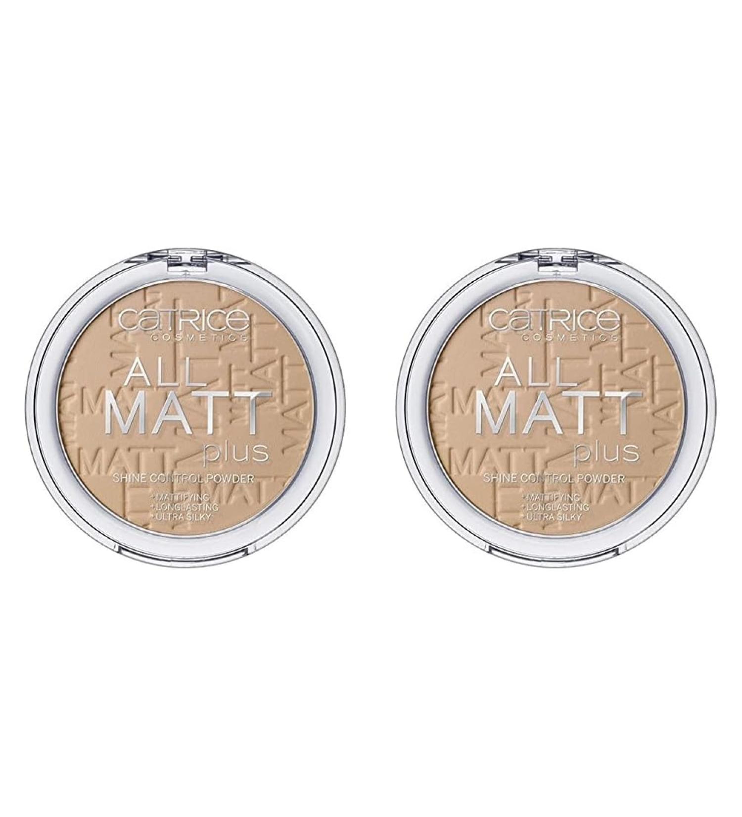 Catrice All Matt Plus Shine Control Powder - Warm Beige 030 (Pack of 2) | Long-Lasting Matte Finish | 10g | International Shipping Available - Buy Online on GoSupps.com
